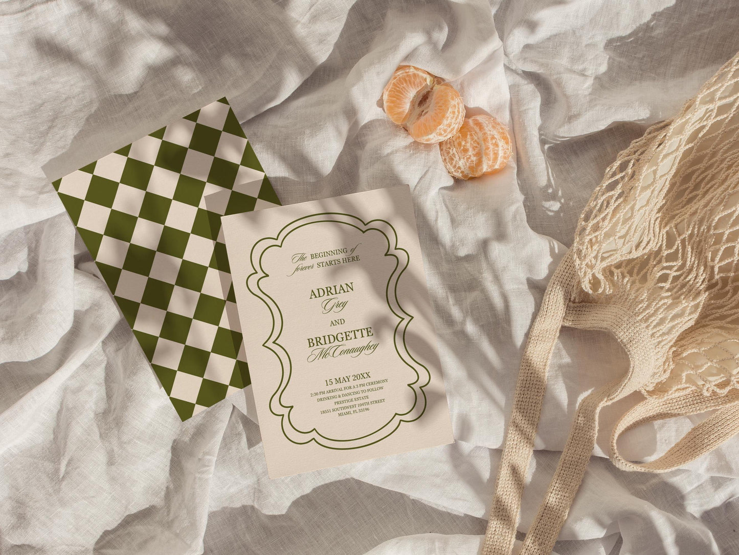 Romantic Wedding Invitation Digital Template Editable Moody Wedding Invite Mediterranean Design Vintage Wedding Invitation Suite Modern