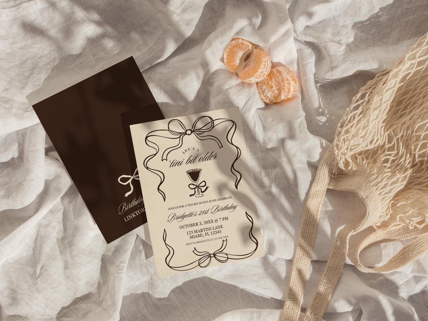 Tini Bit Older 30th Birthday Invitation Template Espresso Martini Theme Party Invite Editable Hand Drawn Martini Any Age Birthday Invite