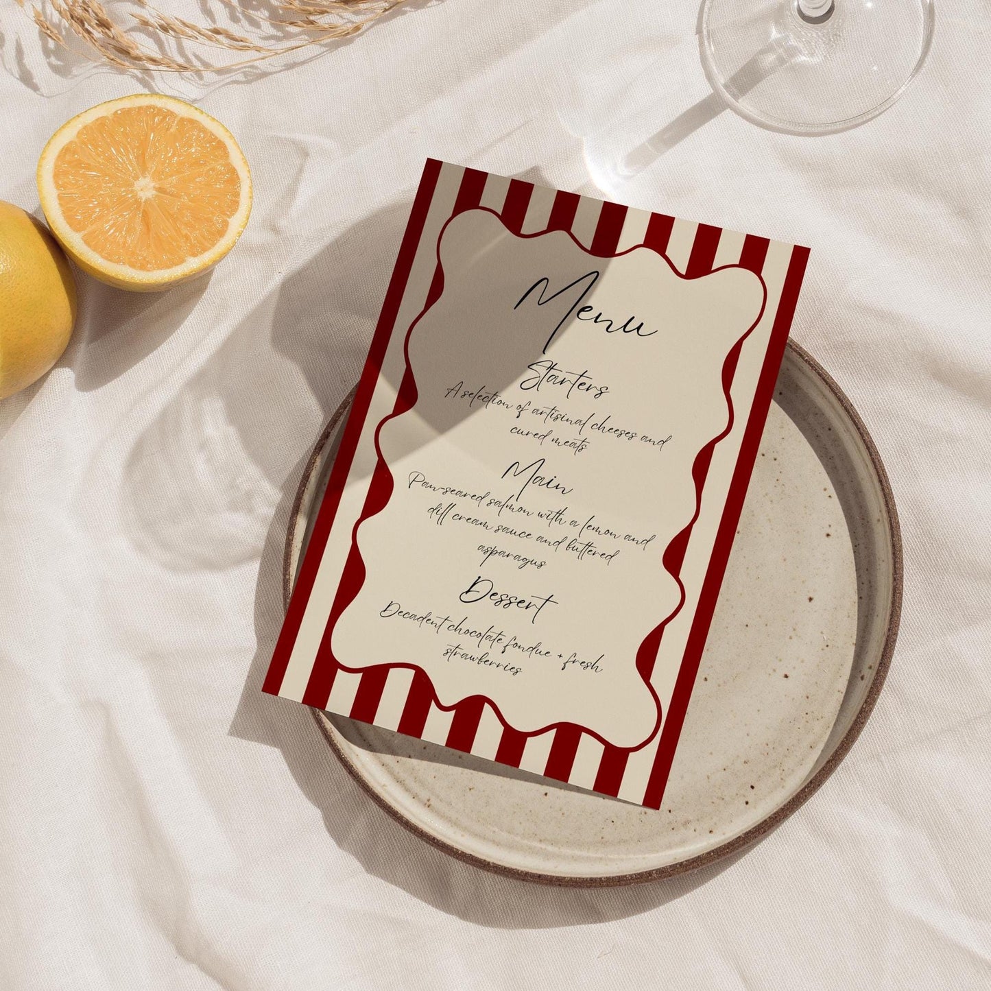 Italian Bridal Shower Invitation Bundle: Amore Theme (DIY Canva Template Digital Download)