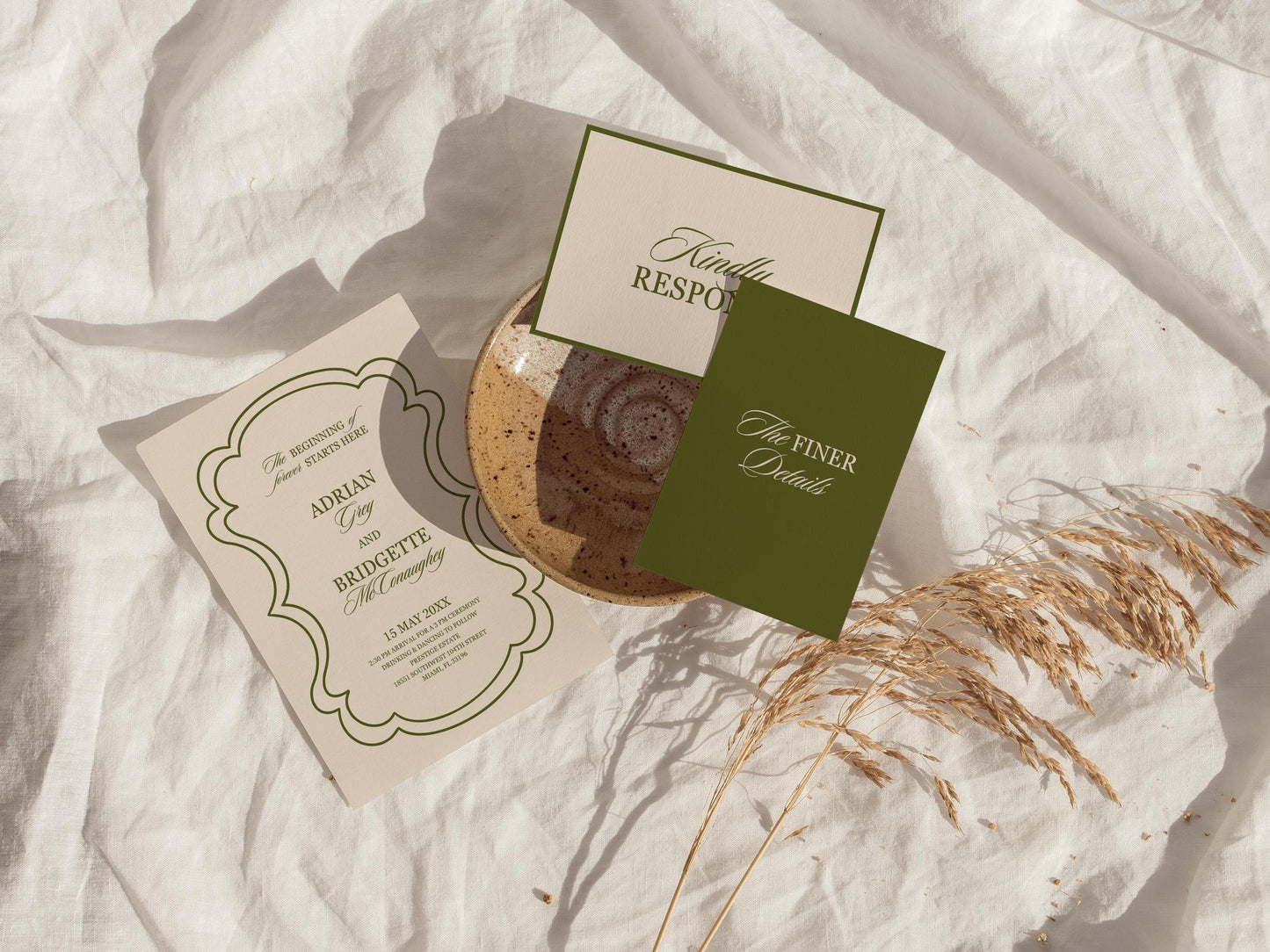 Romantic Wedding Invitation Digital Template Editable Moody Wedding Invite Mediterranean Design Vintage Wedding Invitation Suite Modern