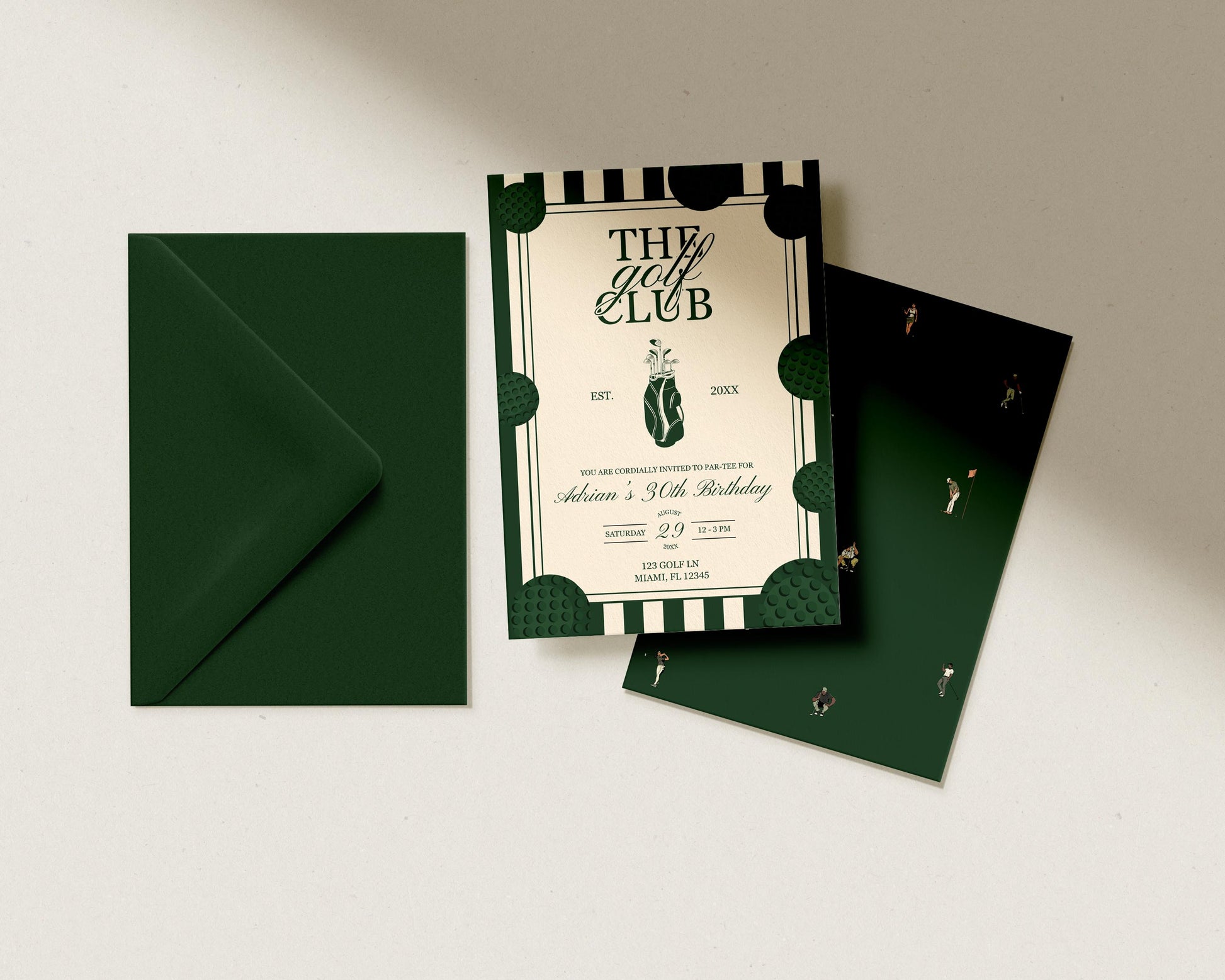 Golf Birthday Invitation Template Masters Viewing Party Digital Template Let's Par-tee Golf Party Theme Vintage Golf Birthday Party Invite