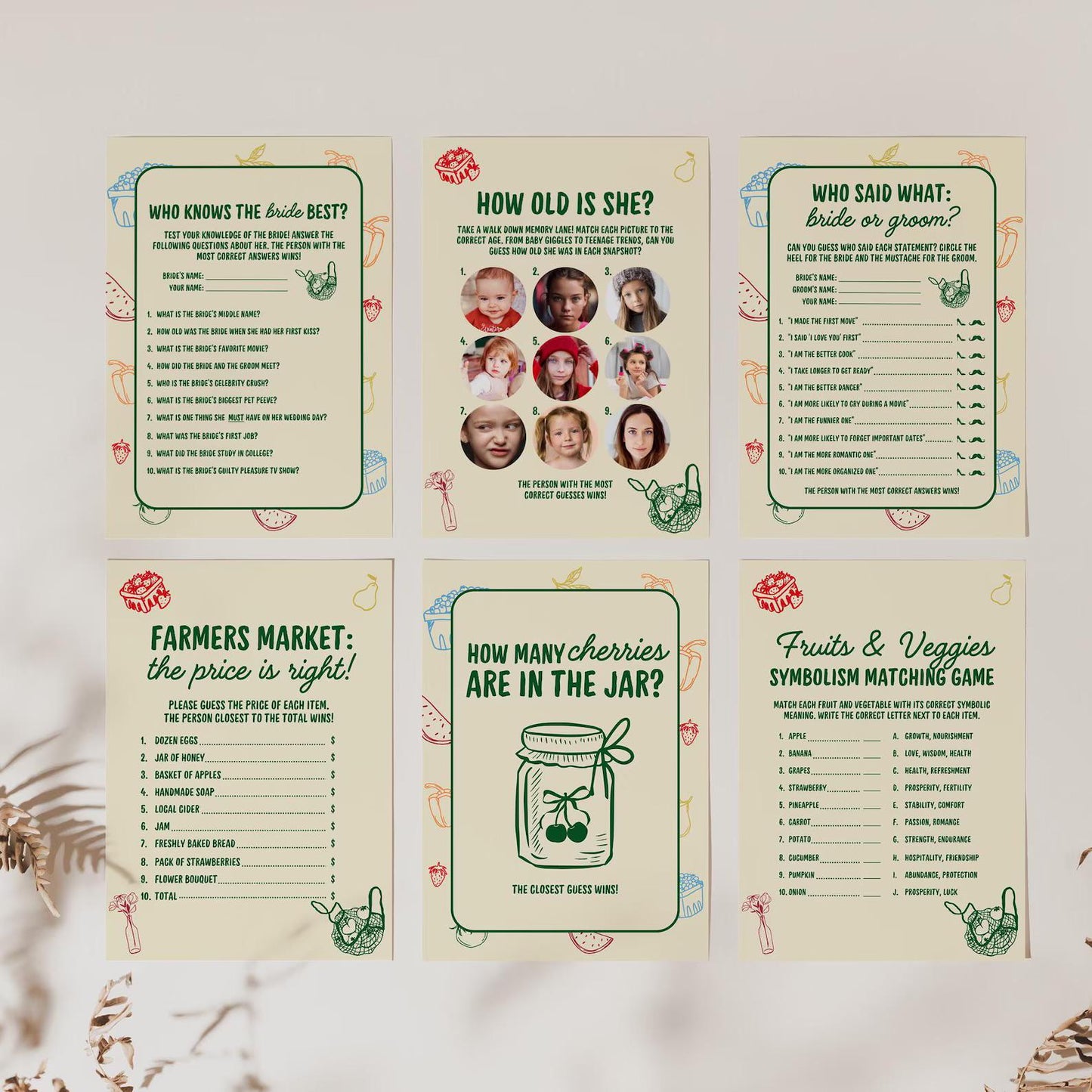 She's Fresh Off the Market Bridal Shower Bundle Template Editable Farmers Market Bridal Shower Invitation Hand Drawn Fresh Off the Market