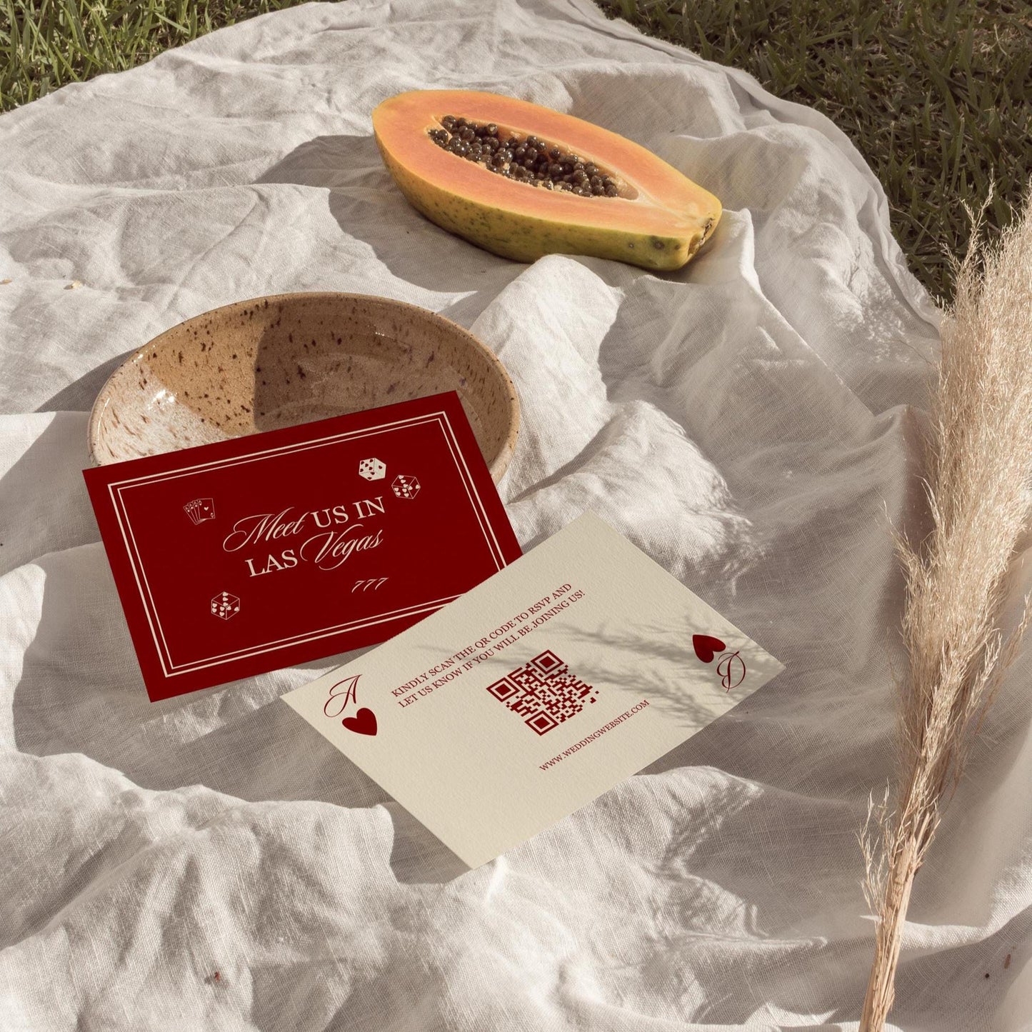 Lucky in Love Wedding Invitation Vegas Wedding Stationery Playing Cards Wedding Invitation Template Vintage Wedding Stationery Perfect Match