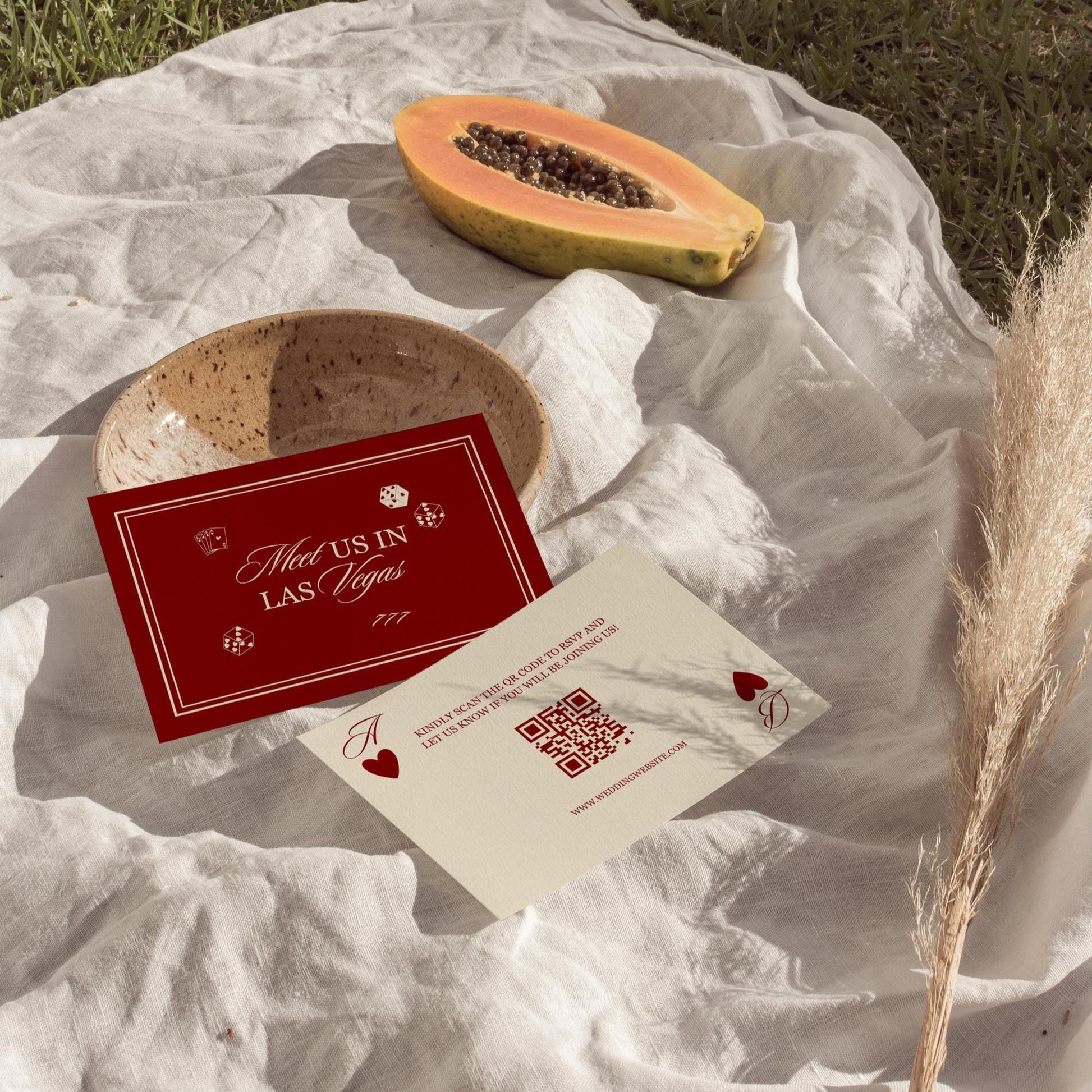 Lucky in Love Wedding Invitation Vegas Wedding Stationery Playing Cards Wedding Invitation Template Vintage Wedding Stationery Perfect Match