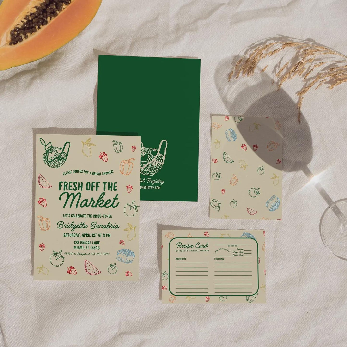 She's Fresh Off the Market Bridal Shower Bundle Template Editable Farmers Market Bridal Shower Invitation Hand Drawn Fresh Off the Market
