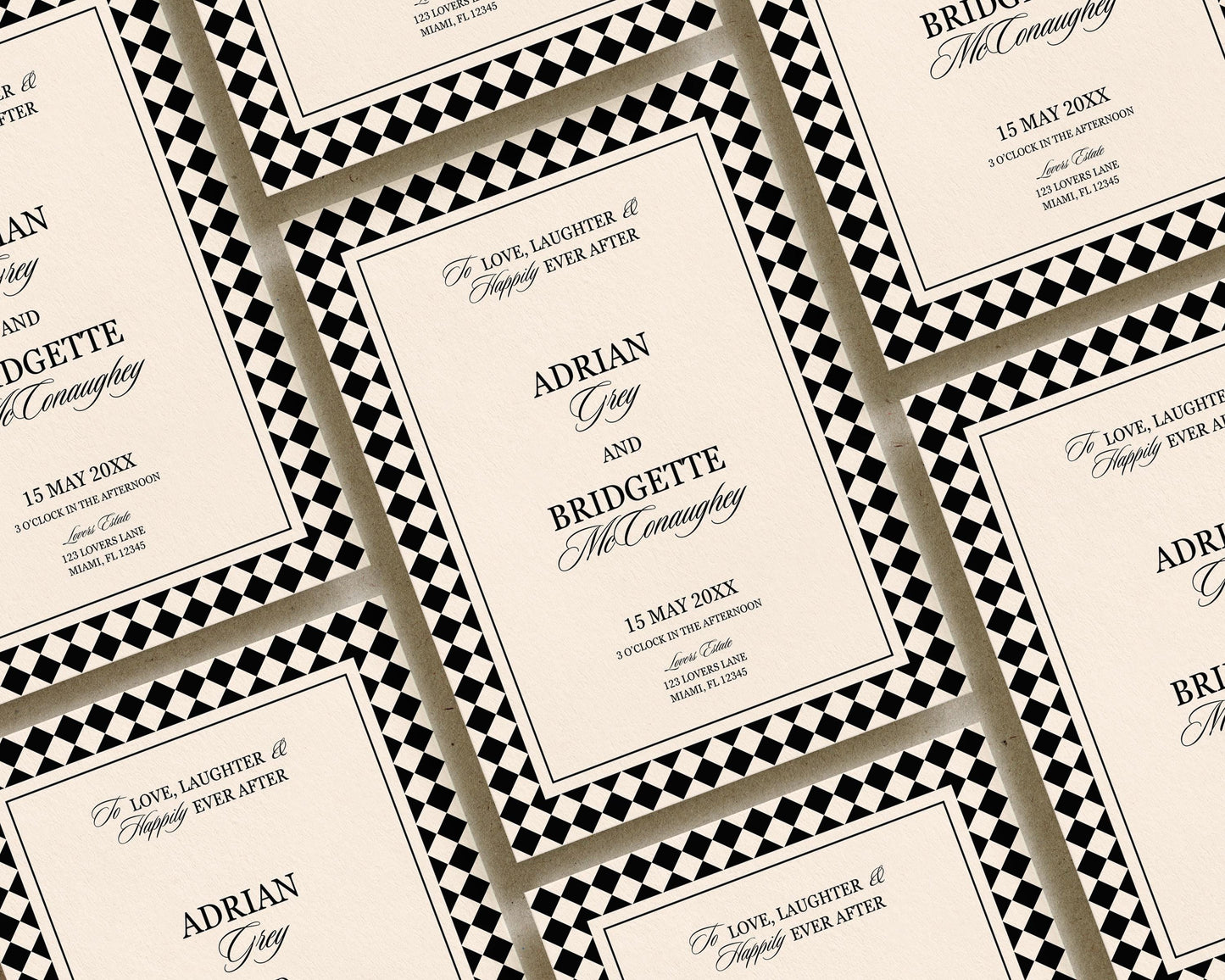 Modern Wedding Invitation Suite Digital Template Editable Old Money Wedding Design Vintage Wedding Invite Classy Wedding Suite Timeless