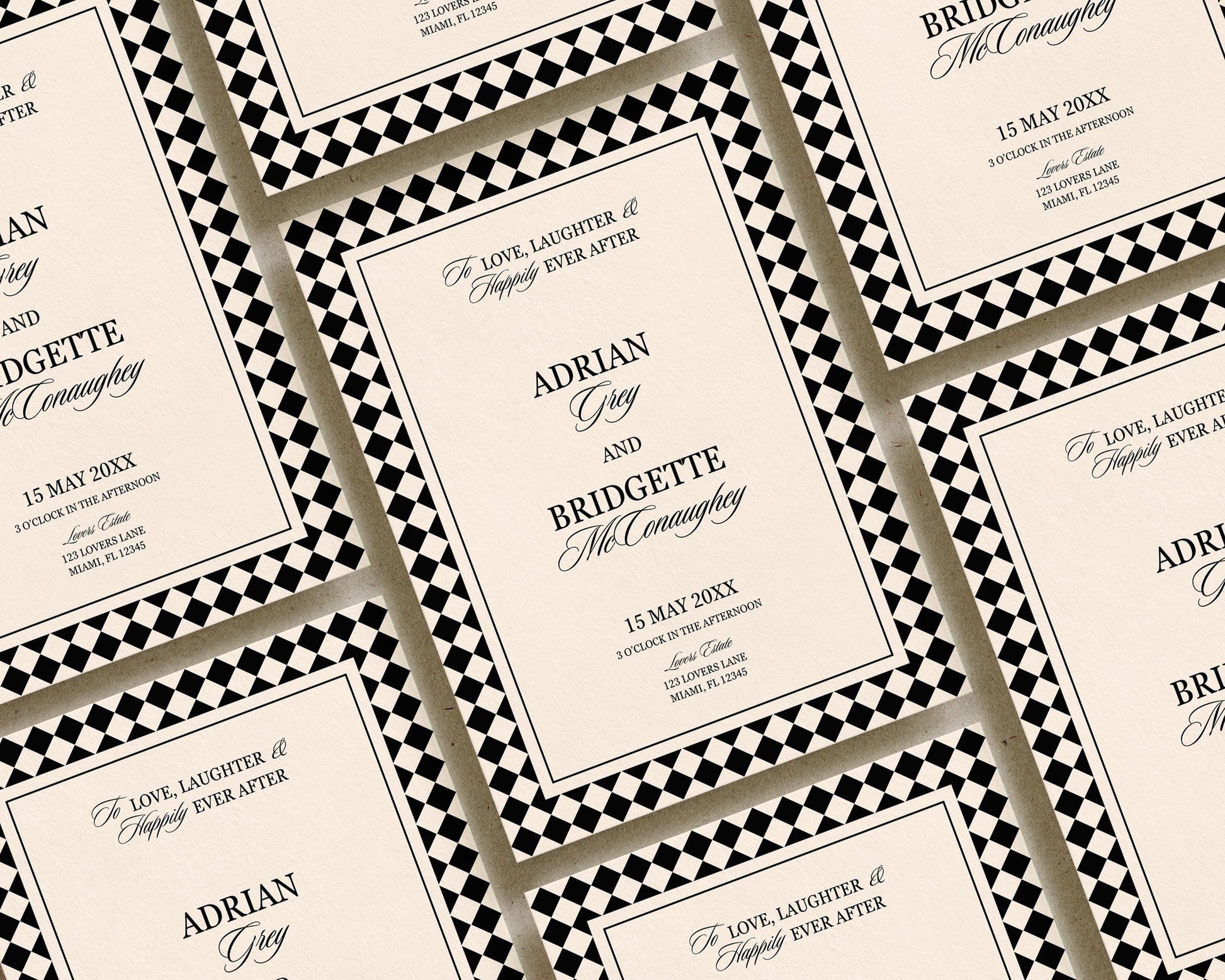 Modern Wedding Invitation Suite Digital Template Editable Old Money Wedding Design Vintage Wedding Invite Classy Wedding Suite Timeless