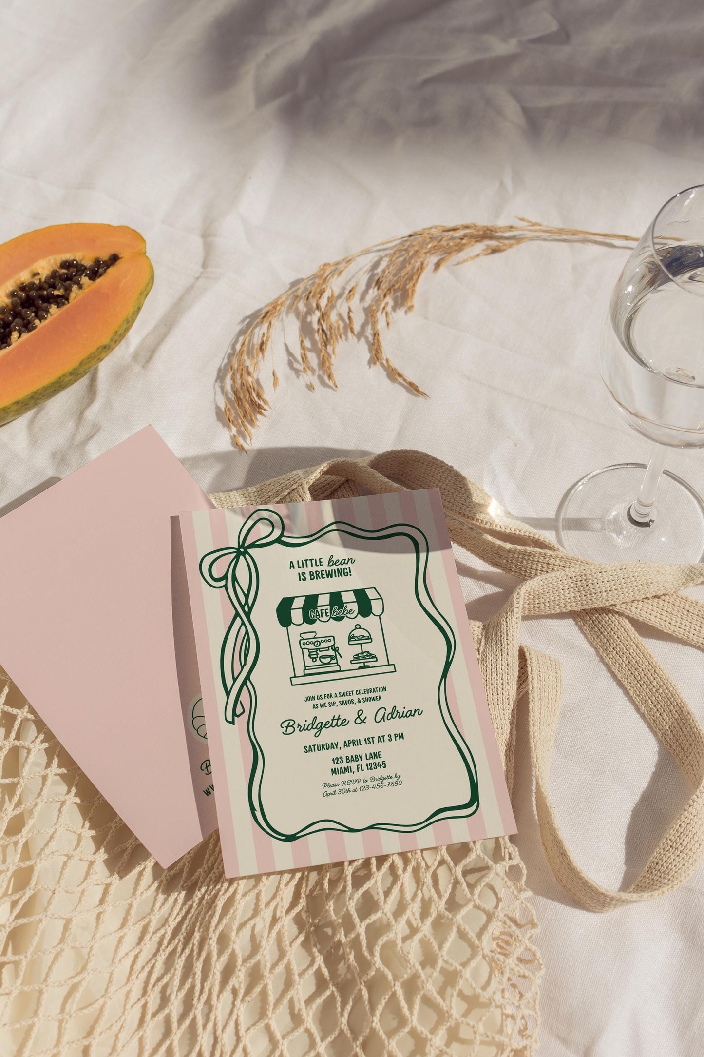 Cafe Bebe Baby Shower Invite Template Baby is Brewing Baby Shower Coffee Baby Shower Hand Drawn Coffee Shop Invitation Editable Template