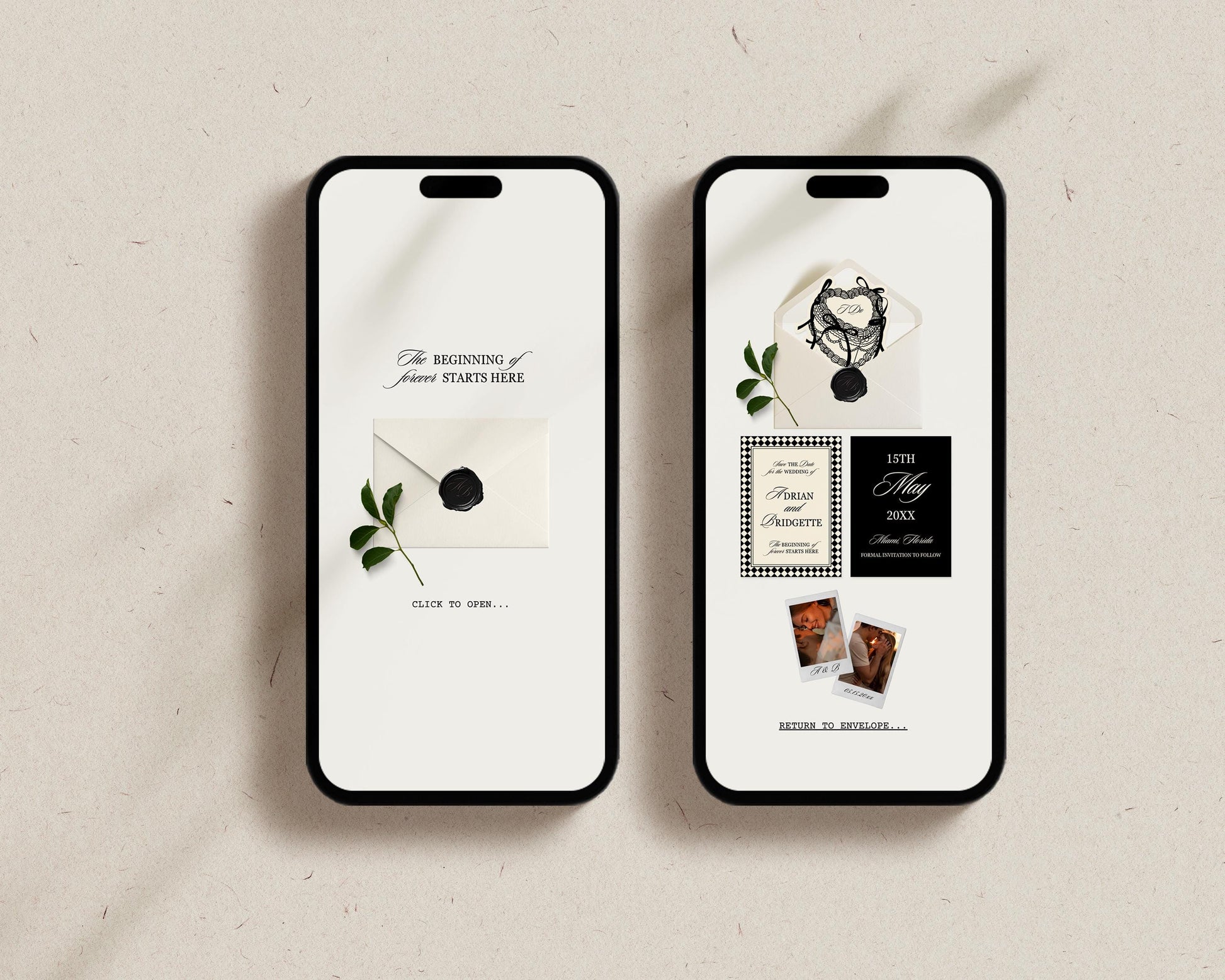 Minimalist Save the Date Website Template Editable Wedding Website Classy Digital Wedding Invitation Canva Template Modern Website Template