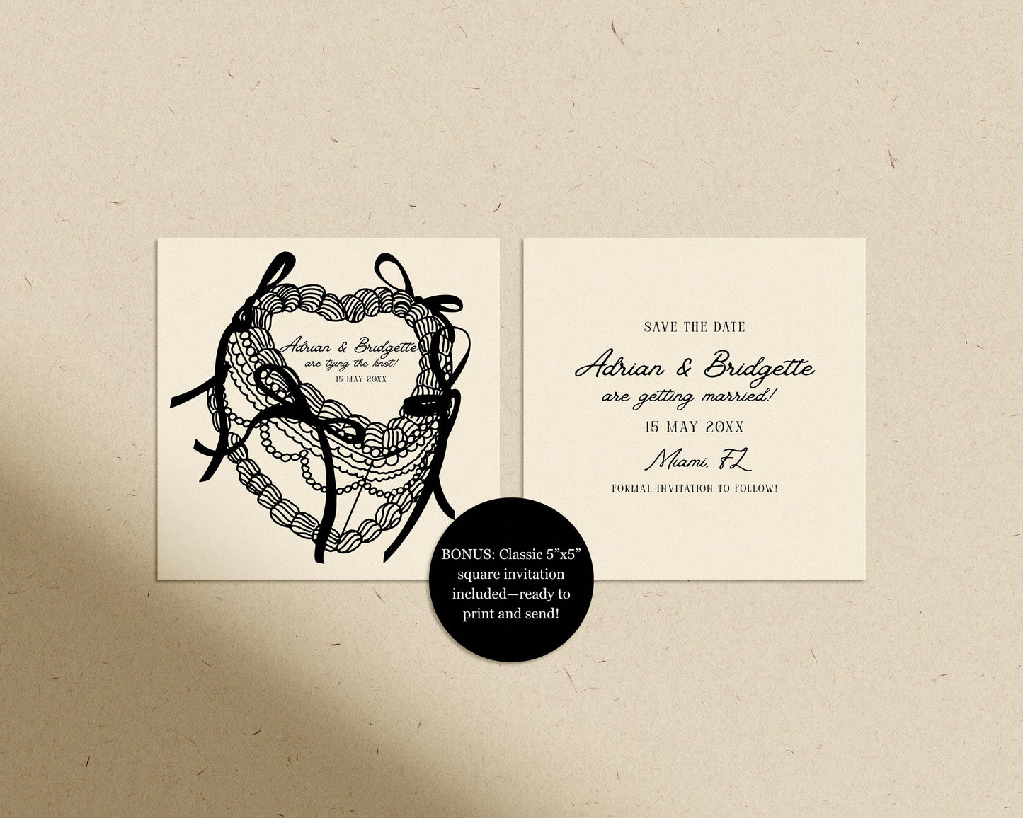 Modern Wedding Save the Date Website Template with RSVP Editable Minimal Wedding Website Canva Template Custom Wedding Save the Date Website