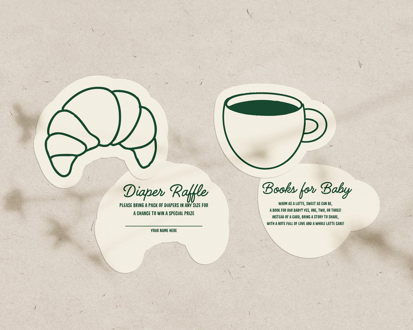 Cafe Bebe Baby Shower Bundle Templates Editable Coffee Shop Baby Shower Invitation Diaper Raffle Baby Is Brewing Home Cafe Baby Shower Games