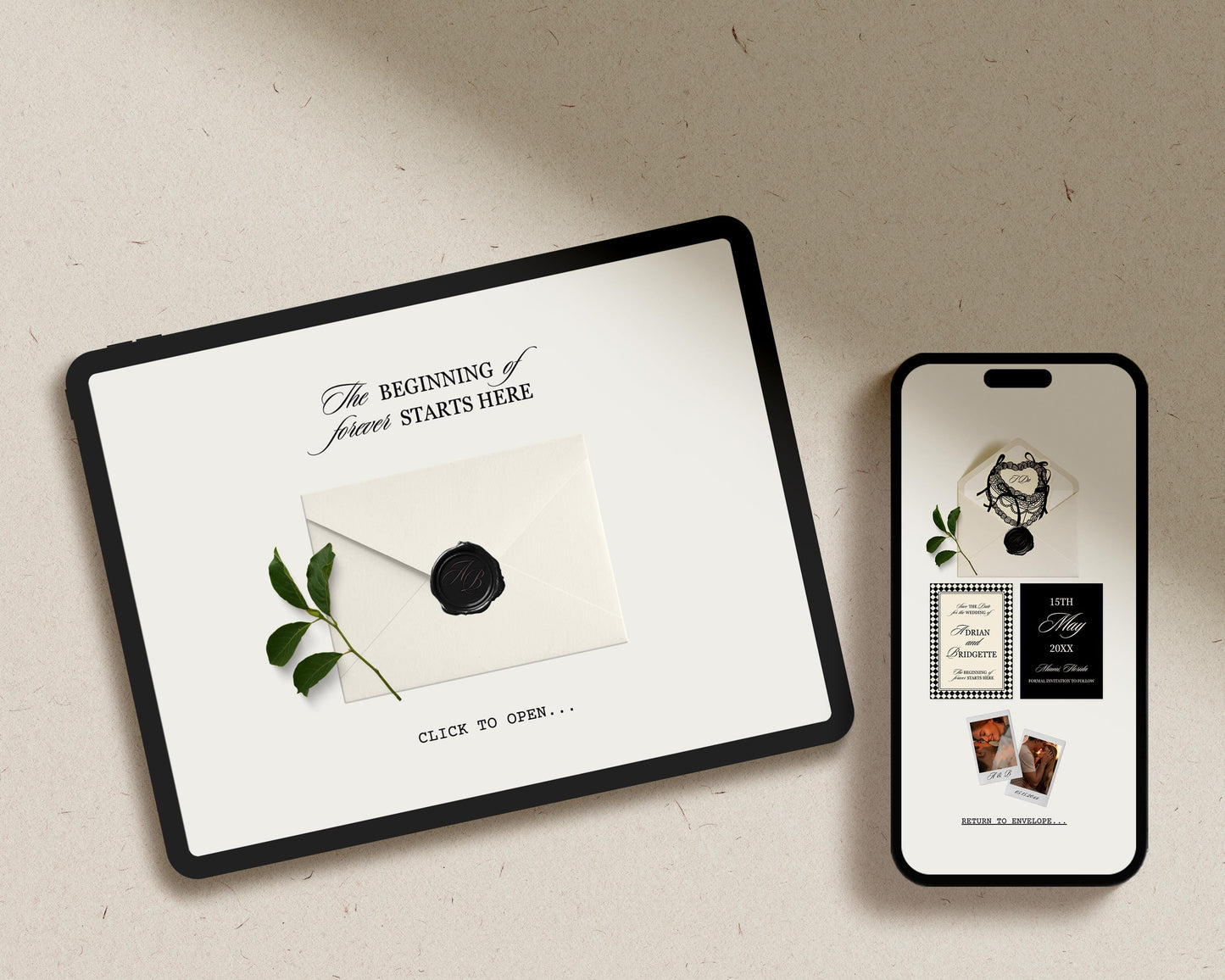 Minimalist Save the Date Website Template Editable Wedding Website Classy Digital Wedding Invitation Canva Template Modern Website Template