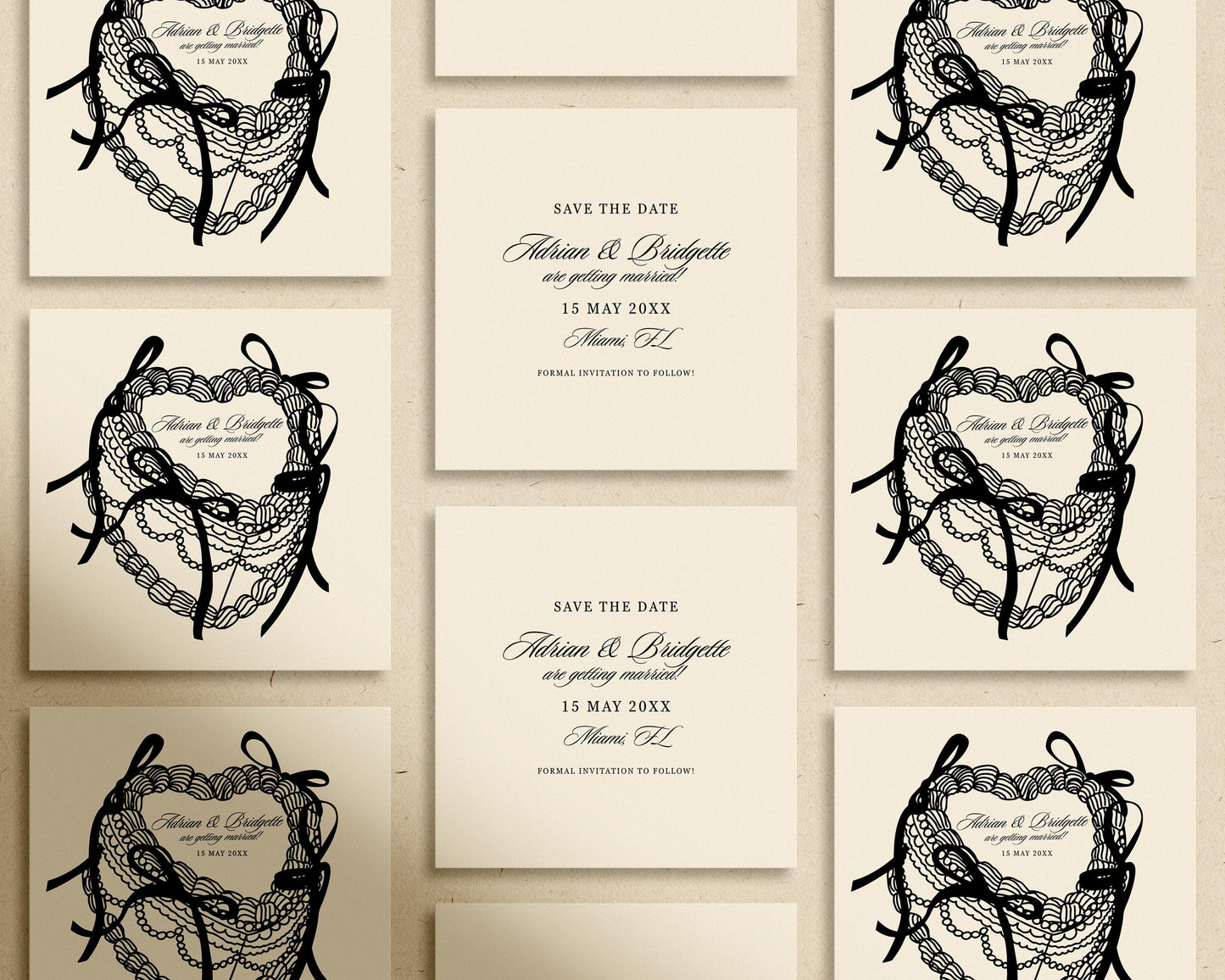 Modern Wedding Save the Date Website Template with RSVP Editable Minimal Wedding Website Canva Template Custom Wedding Save the Date Website