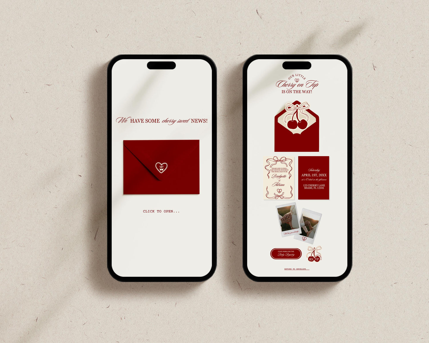 Cherry On Top Baby Shower Digital Invitation Template Baby Sprinkle Our Little Cherry On Top Hand Drawn Invite Editable Website Template