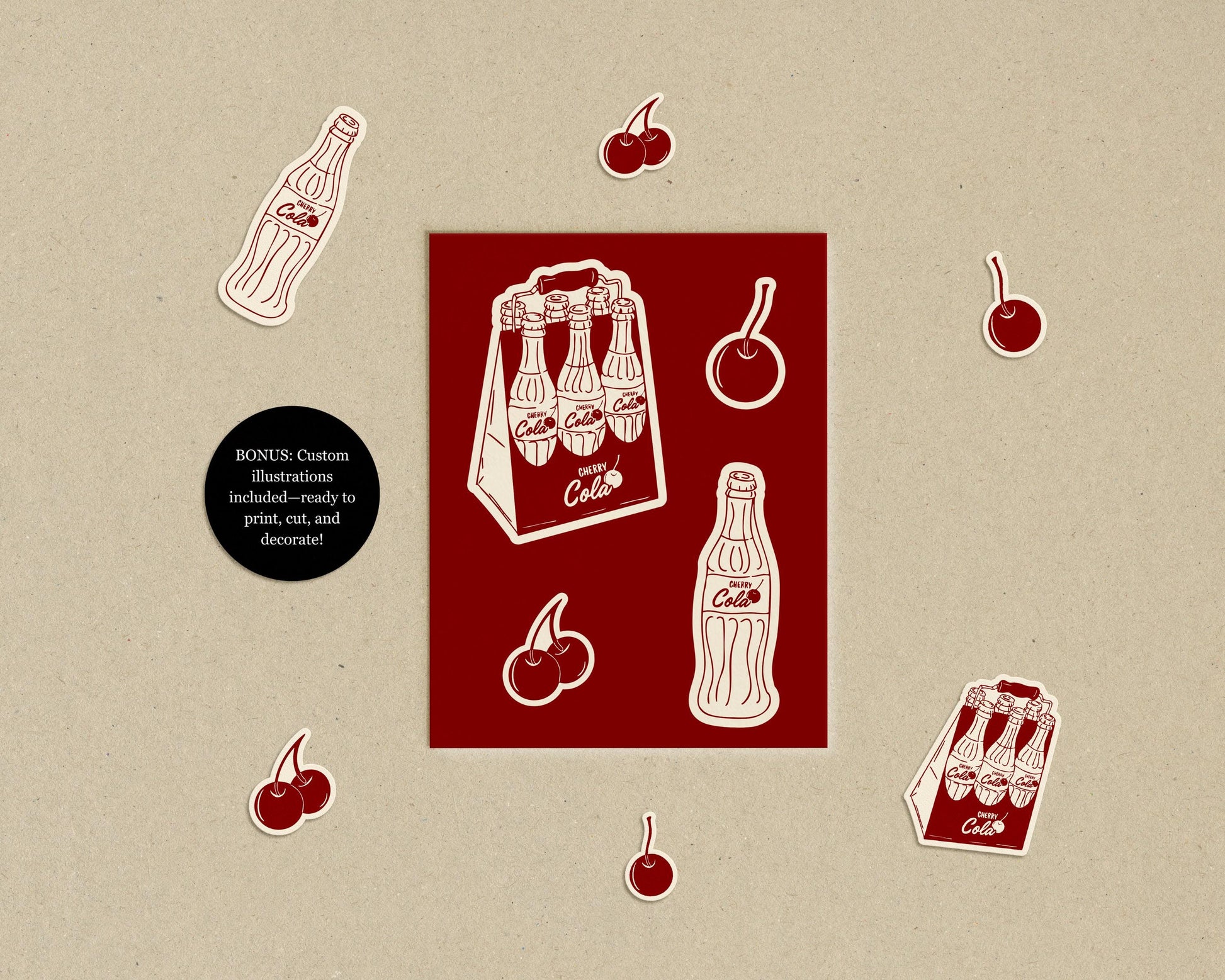 Ready to Pop Baby Shower Invitation Template: 50s Style Vintage Cola Theme (Canva Template)