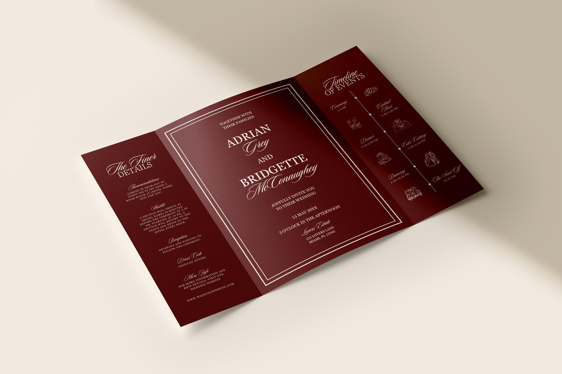 Wedding Invitation Template Gate Fold Design Mediterranean Wedding Invite Hand Drawn Romantic Wedding Template Editable Old Money Wedding