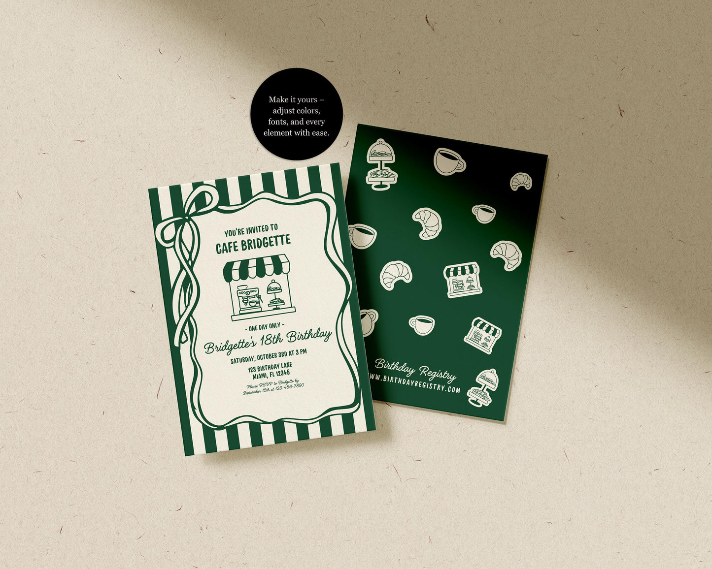 Cafe Birthday Invitation Template Editable Home Coffee Shop Party Invitation Coffee Birthday Party is Brewing Home Cafe Invitation Template