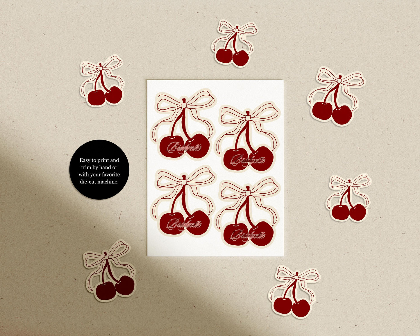 Cherry On Top Birthday Invitation Template Editable Romantic Coquette Cherry Birthday Invite Whimsical Hand Drawn Cherry Birthday Invitation