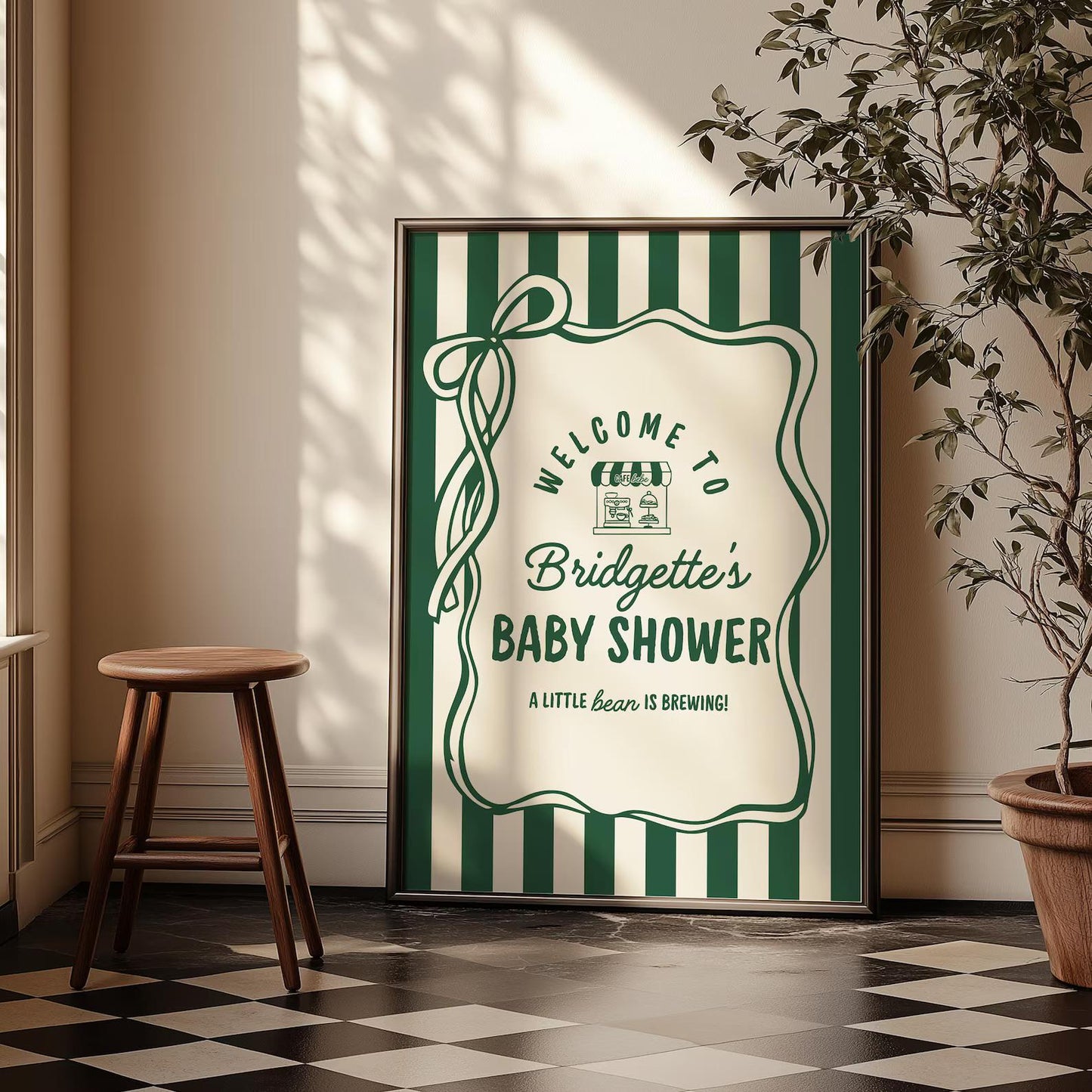 Cafe Bebe Baby Shower Bundle Templates Editable Coffee Shop Baby Shower Invitation Diaper Raffle Baby Is Brewing Home Cafe Baby Shower Games