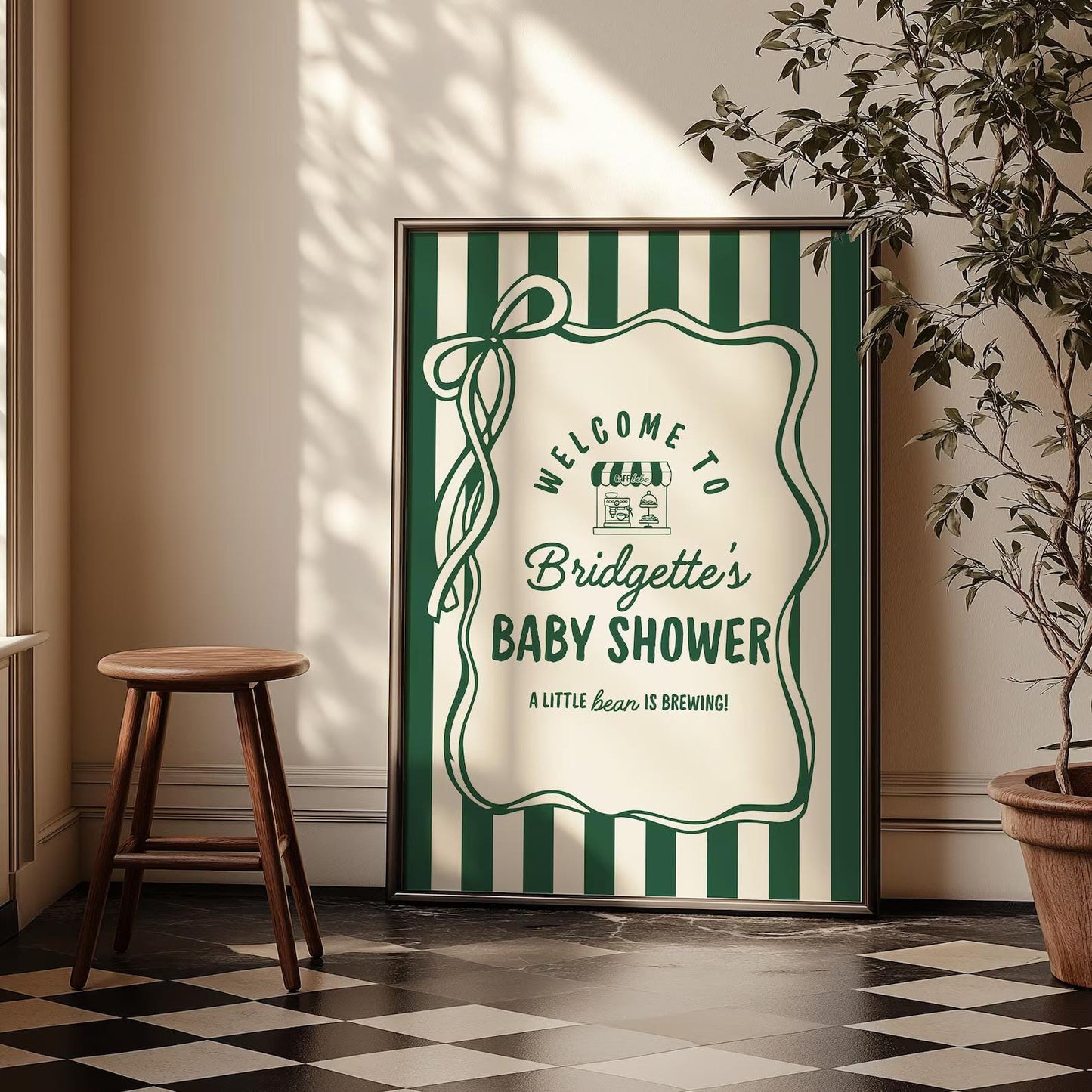 Cafe Bebe Baby Shower Bundle Templates Editable Coffee Shop Baby Shower Invitation Diaper Raffle Baby Is Brewing Home Cafe Baby Shower Games