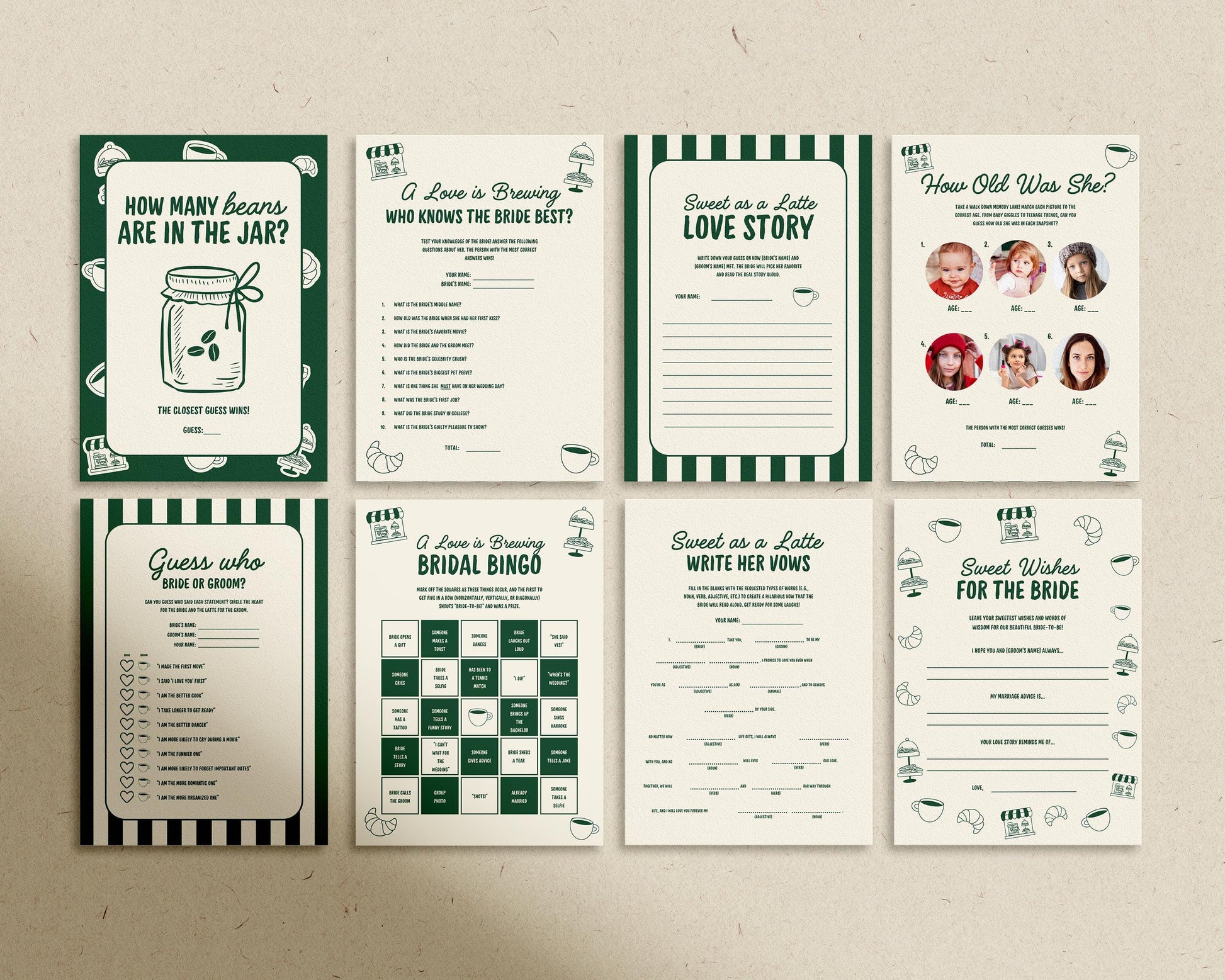 Home Cafe Bridal Shower Games Coffee Shop Bridal Shower Games Editable Coffee Bridal Shower Love Is Brewing Home Cafe Bridal Shower Games