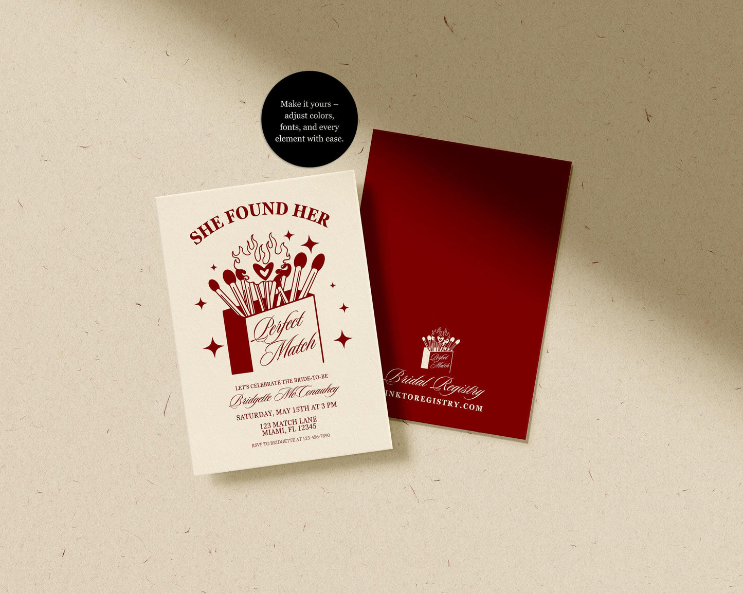 Perfect Match Bachelorette Party Invitation Template Editable Match Made in Heaven Hen Party Weekend Itinerary Perfect Match Bridal Shower