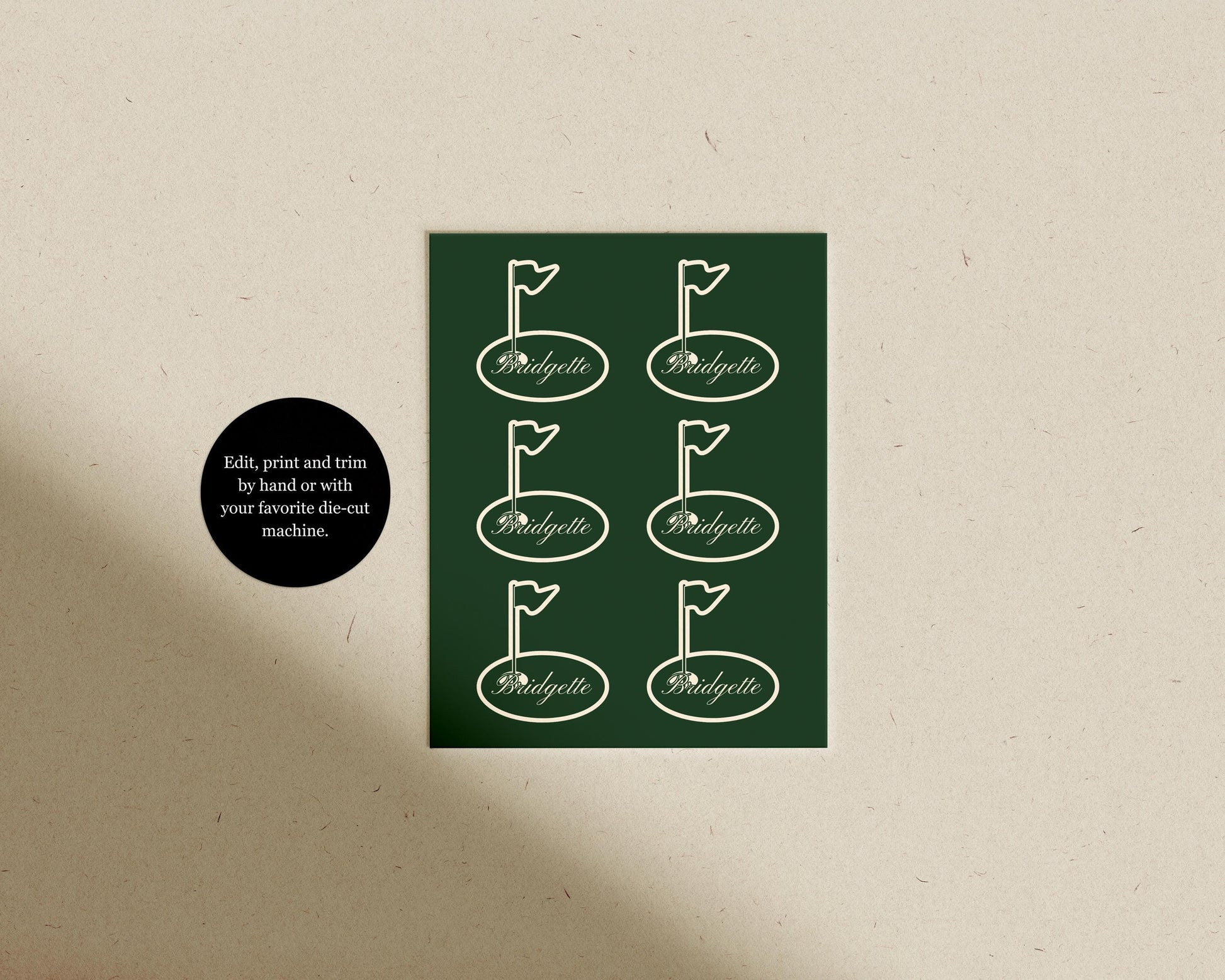 Vintage Golf Birthday Invitation Template: Let's Par-Tee Country Club Theme (5x7 Digital Download)