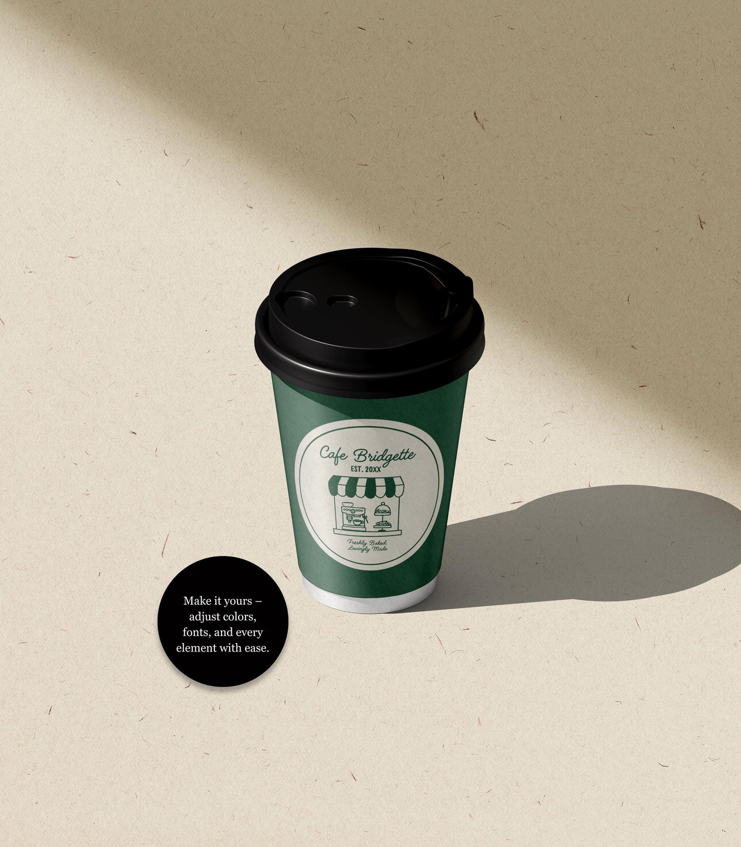 Coffee Paper Cup Sleeve Template Cafe Birthday Coffee Cup Template Editable Home Coffee Shop Party Decor Coffee Birthday Party is Brewing