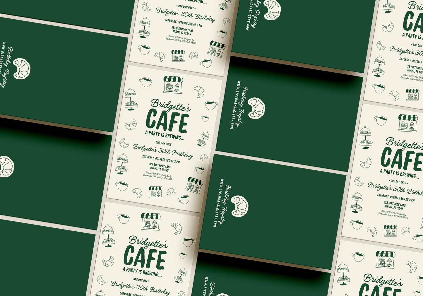 Cafe Birthday Invitation Template Editable Home Coffee Shop Party Invitation Coffee Birthday Party is Brewing Home Cafe Invitation Template