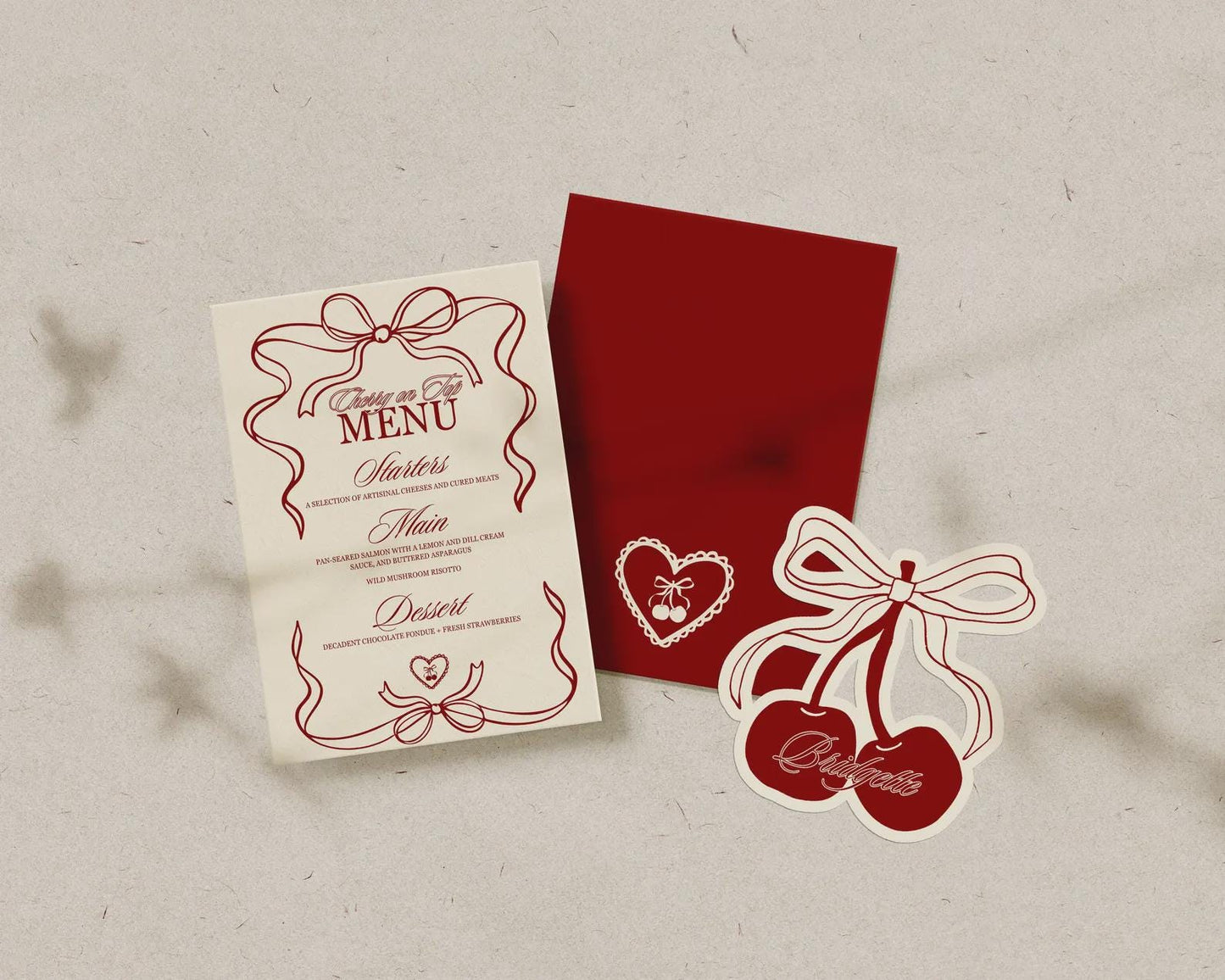 Cherry On Top Birthday Invitation Template Editable Romantic Coquette Cherry Birthday Invite Whimsical Hand Drawn Cherry Birthday Invitation