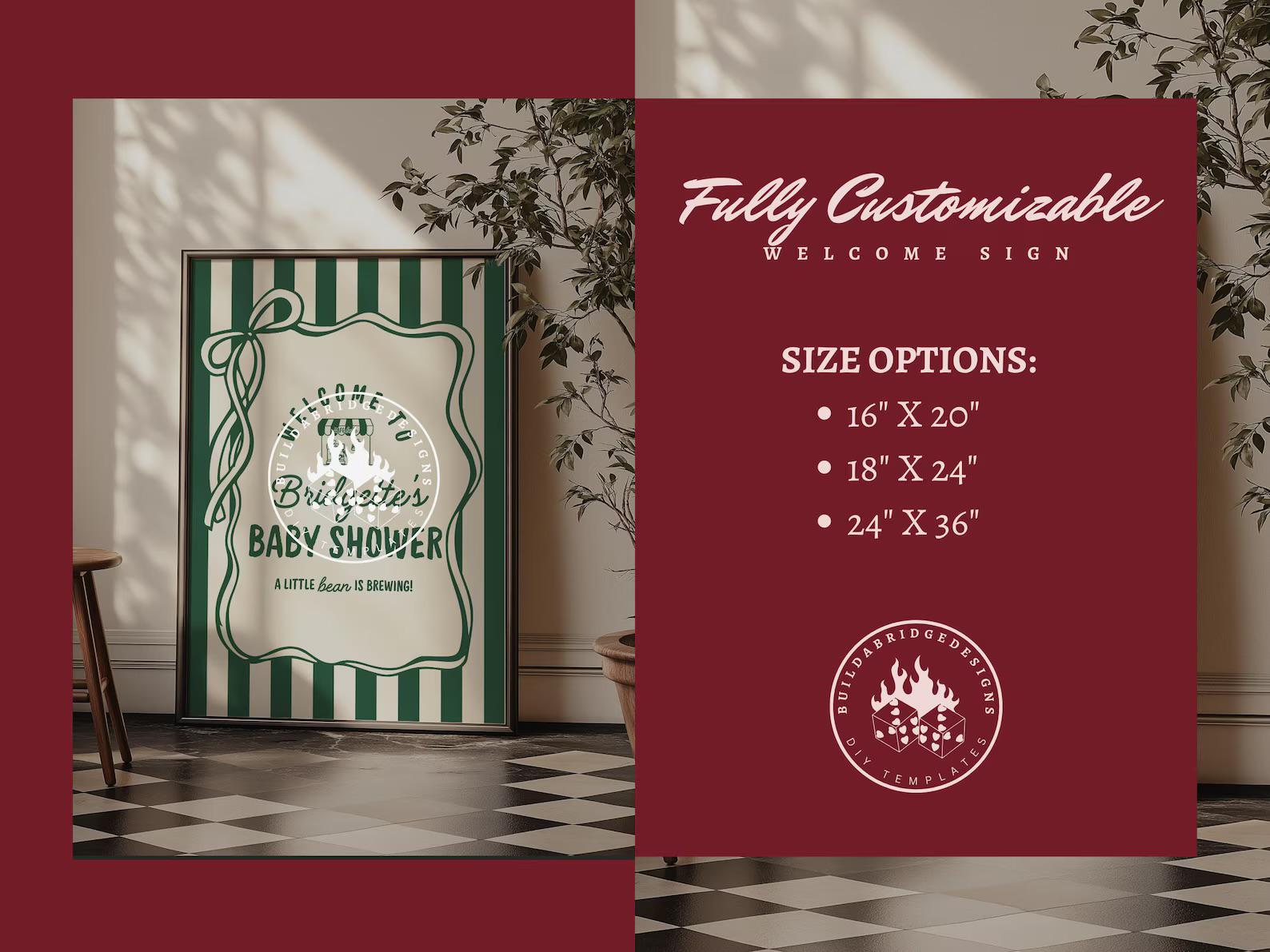 Cafe Bebe Baby Shower Bundle Templates Editable Coffee Shop Baby Shower Invitation Diaper Raffle Baby Is Brewing Home Cafe Baby Shower Games