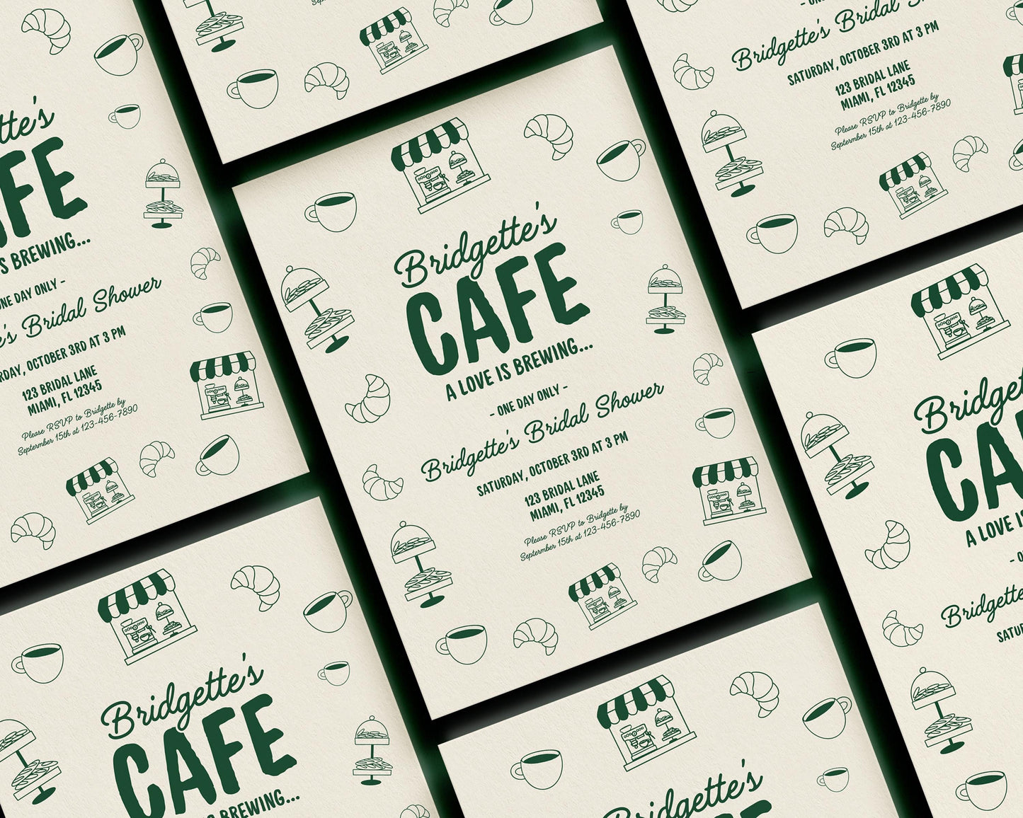 Home Cafe Bridal Shower Invitation Template Editable Home Coffee Shop Invite Coffee Bridal Shower A Love is Brewing Invitation Template