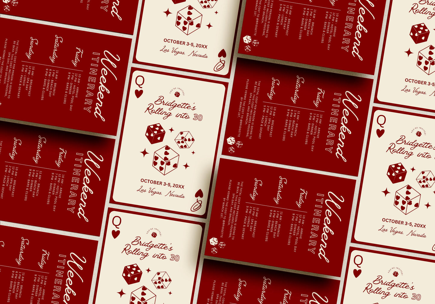 Casino Birthday Invitation Template Lucky in Life Vegas Birthday Rolling into Age Birthday Retro Vegas Birthday Vegas Birthday Weekend Trip