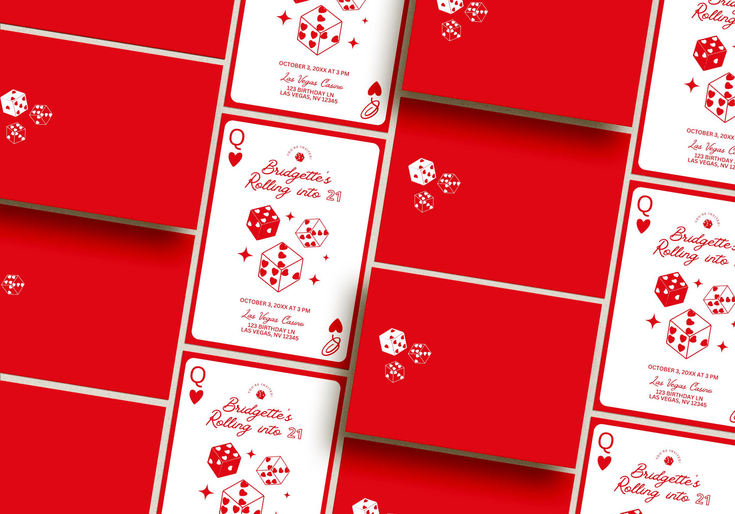 Casino Birthday Invitation Template Lucky in Life Vegas Birthday Rolling into Age Birthday Retro Vegas Birthday Vegas Birthday Weekend Trip