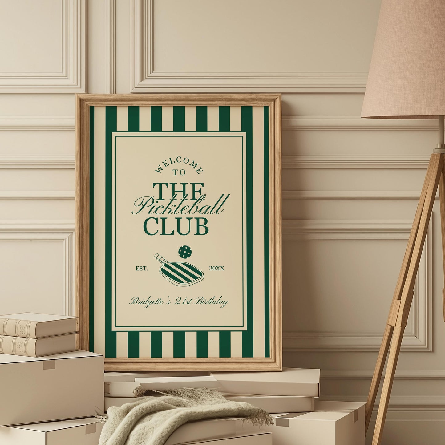 Pickleball Club Welcome Sign Template Editable Elegant Country Club Decor Custom Pickleball SignPickl eball Tournament Welcome Sign Retro