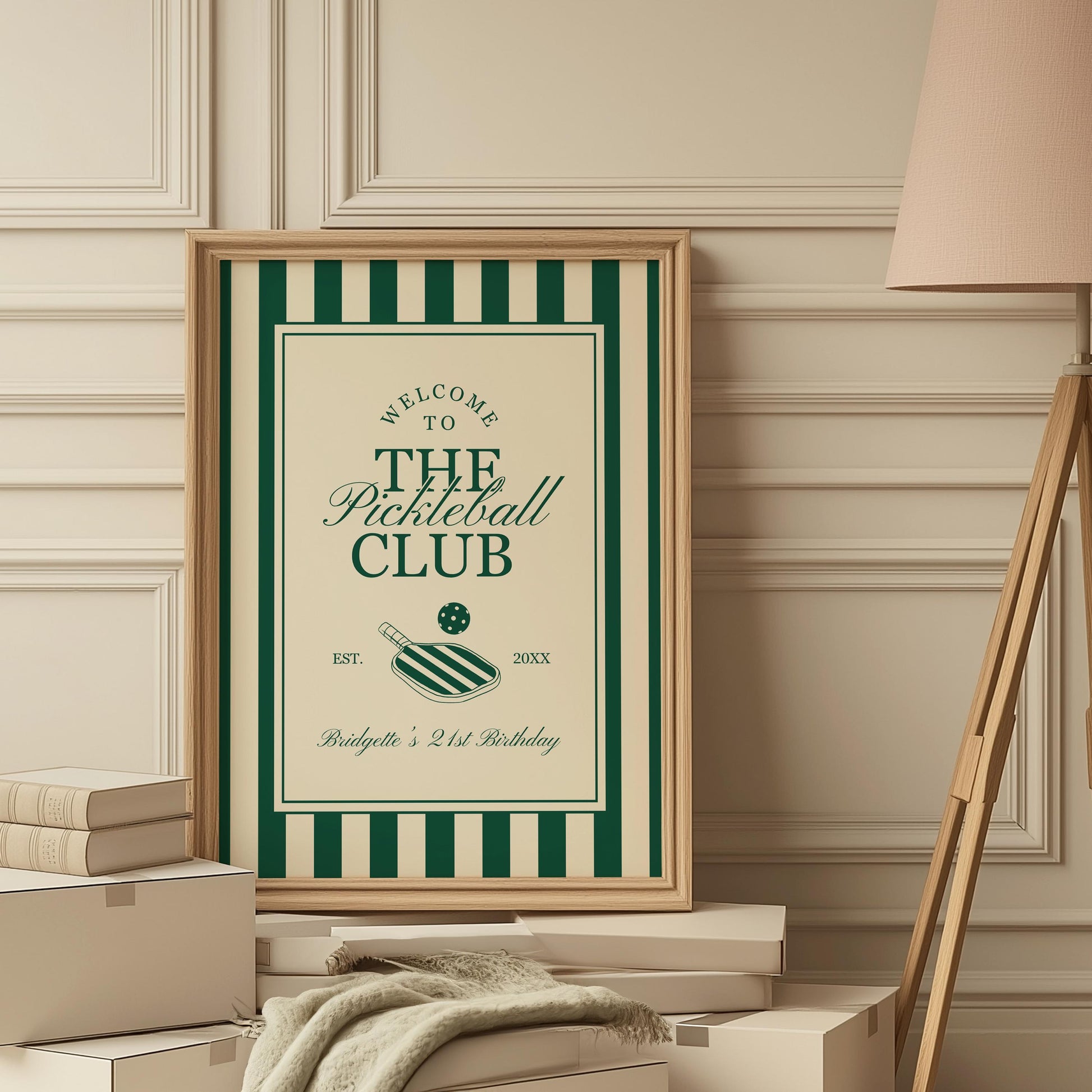 Pickleball Club Welcome Sign Template Editable Elegant Country Club Decor Custom Pickleball SignPickl eball Tournament Welcome Sign Retro