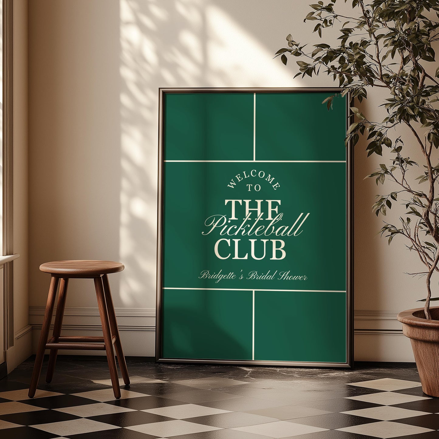 Pickleball Club Welcome Sign Template Editable Elegant Country Club Decor Custom Pickleball SignPickl eball Tournament Welcome Sign Retro