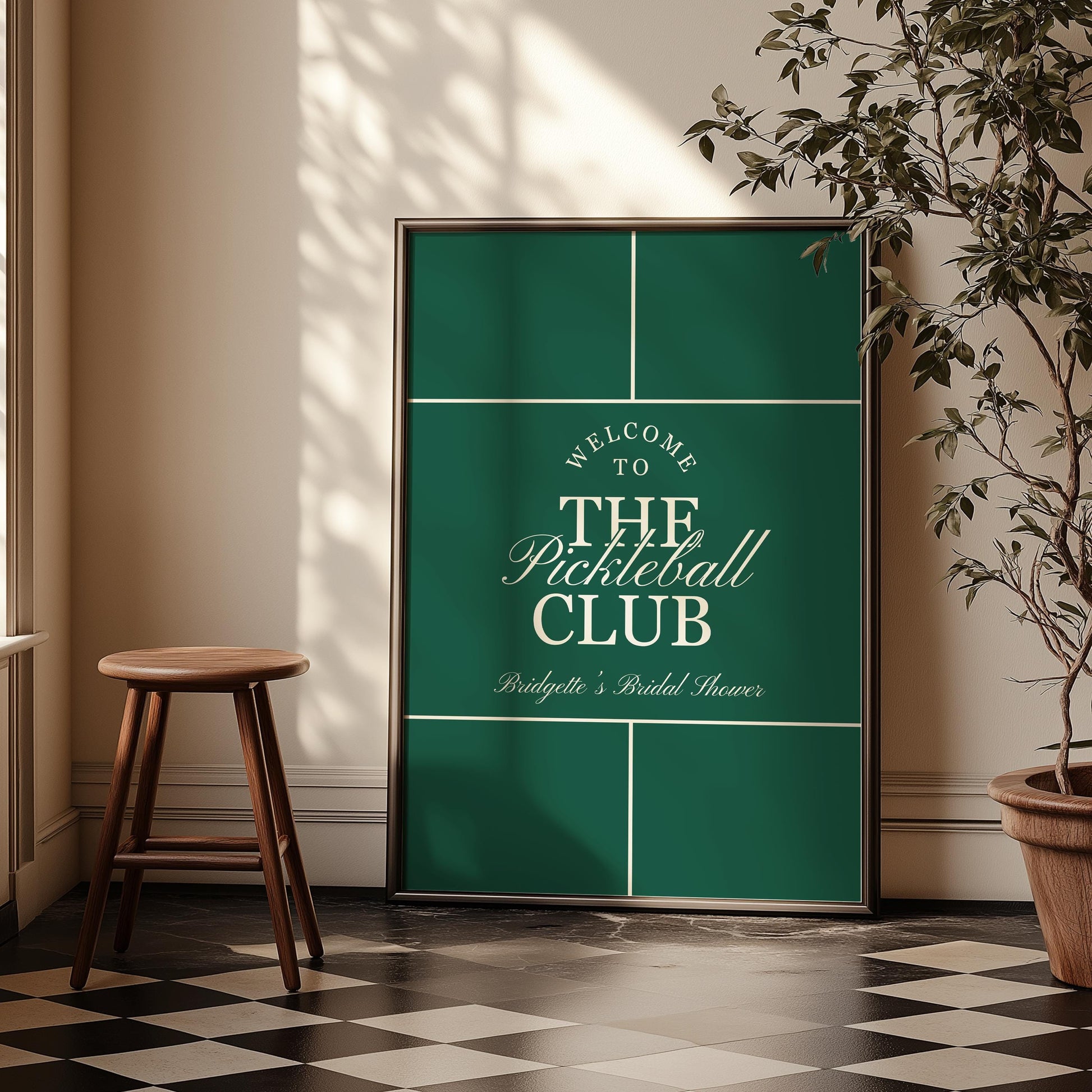 Pickleball Bundle Templates Editable Country Club Invitation Retro Pickleball Template Sporty Pickleball Welcome Sign Old Money Menu