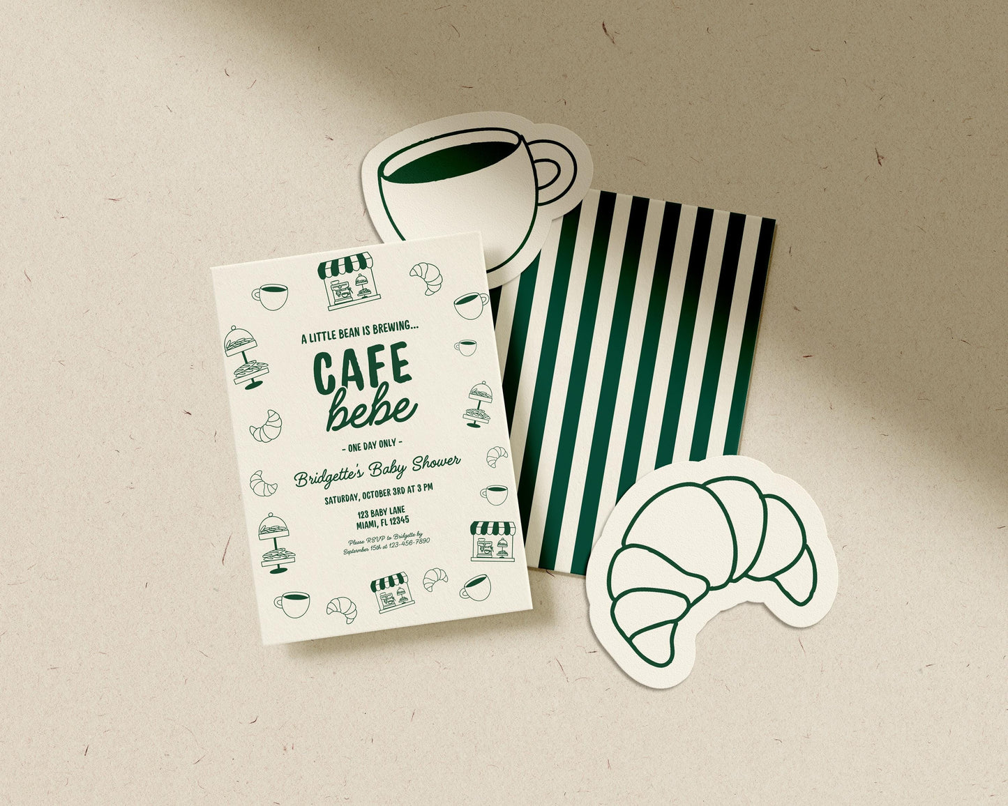Cafe Bebe Baby Shower Bundle Templates Editable Coffee Shop Baby Shower Invitation Diaper Raffle Baby Is Brewing Home Cafe Baby Shower Games