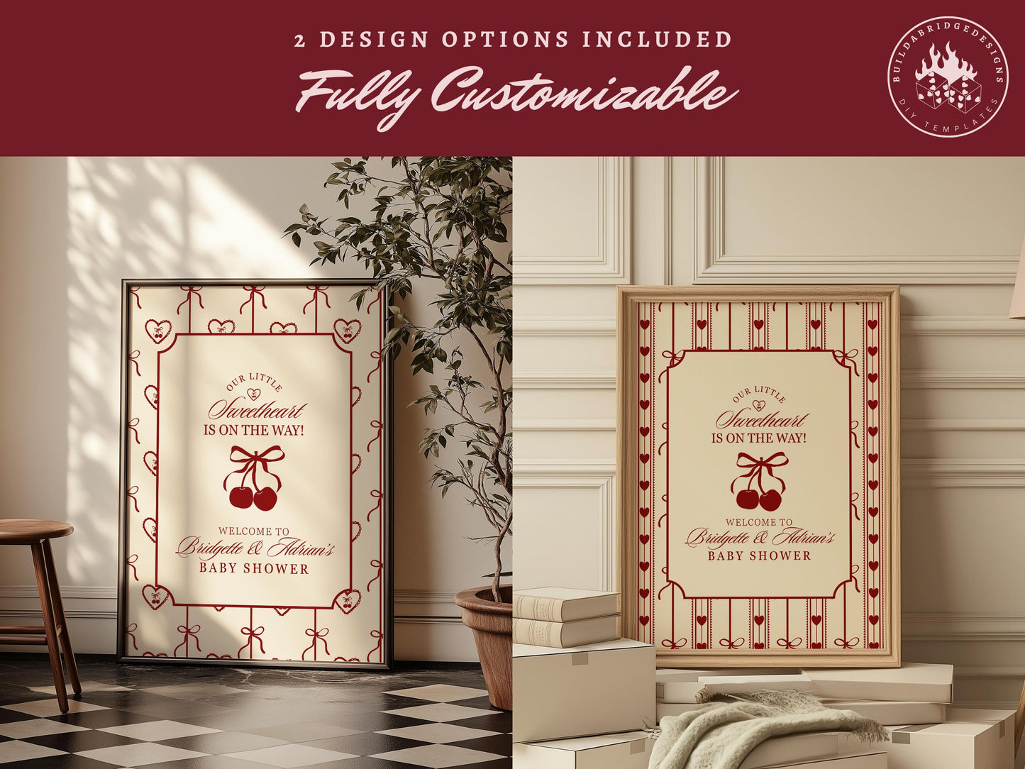 Sweetheart Baby Shower Welcome Sign Template Editable Valentine Baby Shower Signage Sweetheart Baby Sprinkle Coquette Party Welcome Sign