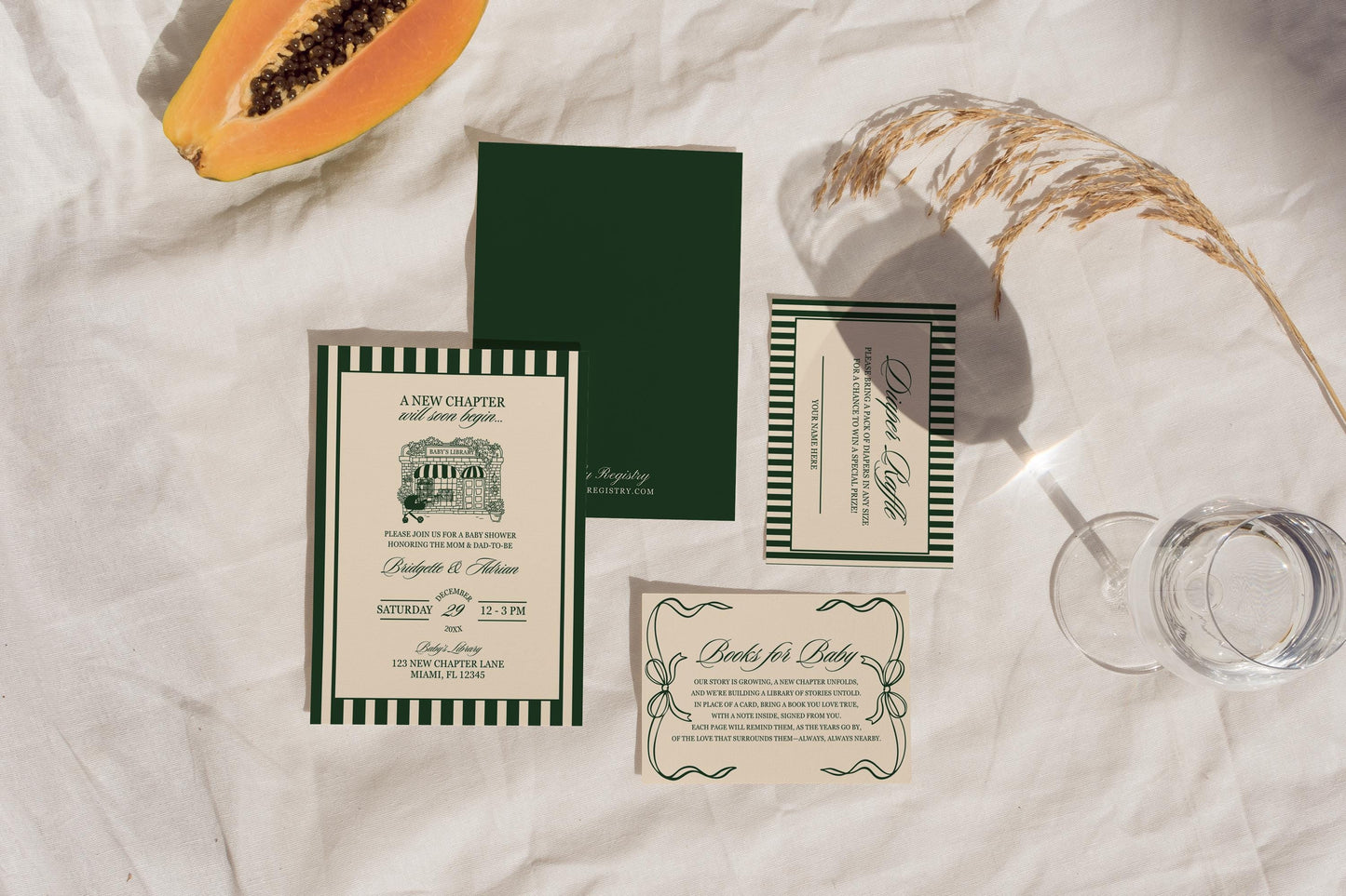 A New Chapter Baby Shower Invitation Template Editable Book Club Baby Shower Invite Template Diaper Raffle and Books for Baby Vintage Books