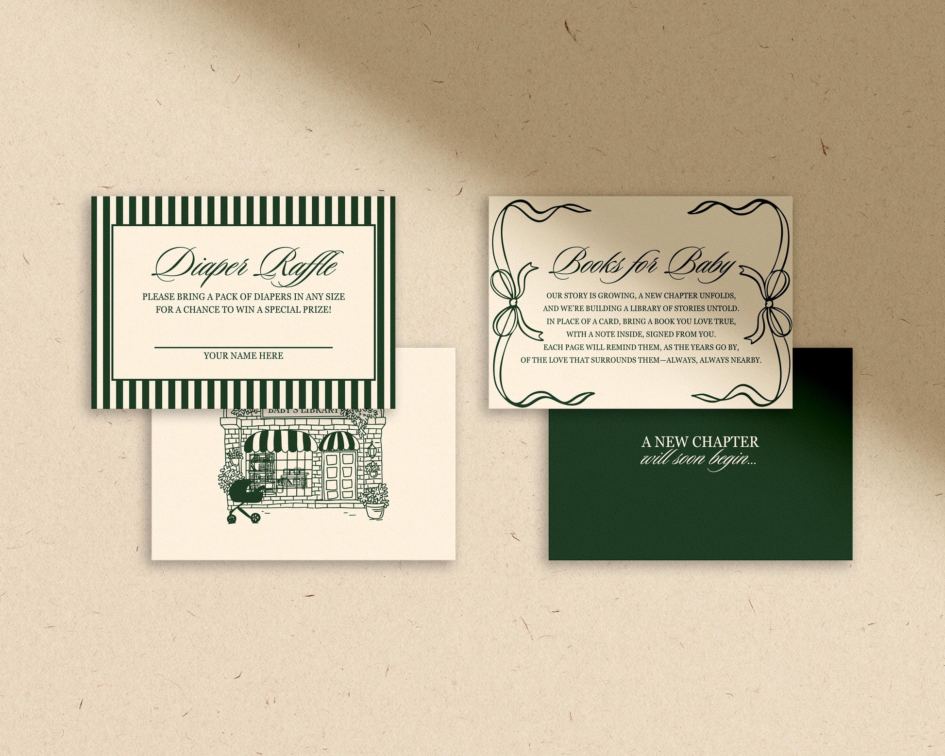 A New Chapter Baby Shower Invitation Template Editable Book Club Baby Shower Invite Template Diaper Raffle and Books for Baby Vintage Books