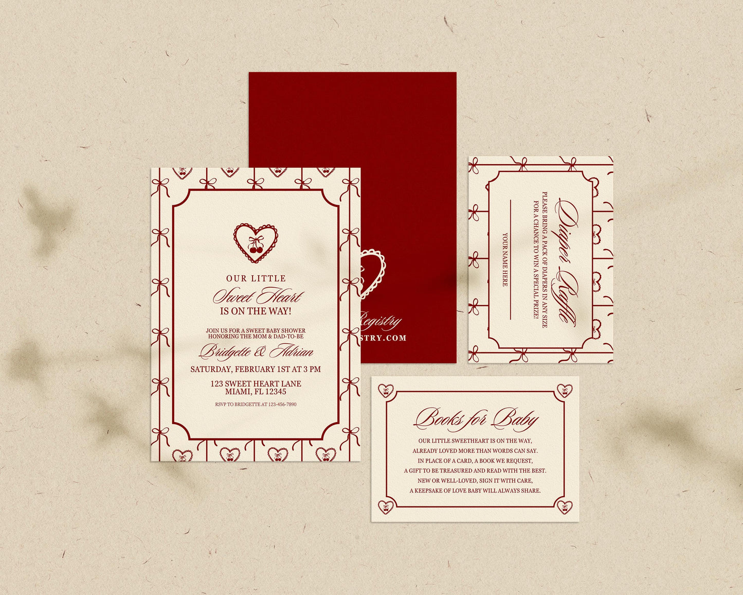 Sweetheart Baby Shower Invitation Template Editable Valentine Baby Shower Set Sweetheart Baby Sprinkle Coquette Diaper Raffle Books for Baby