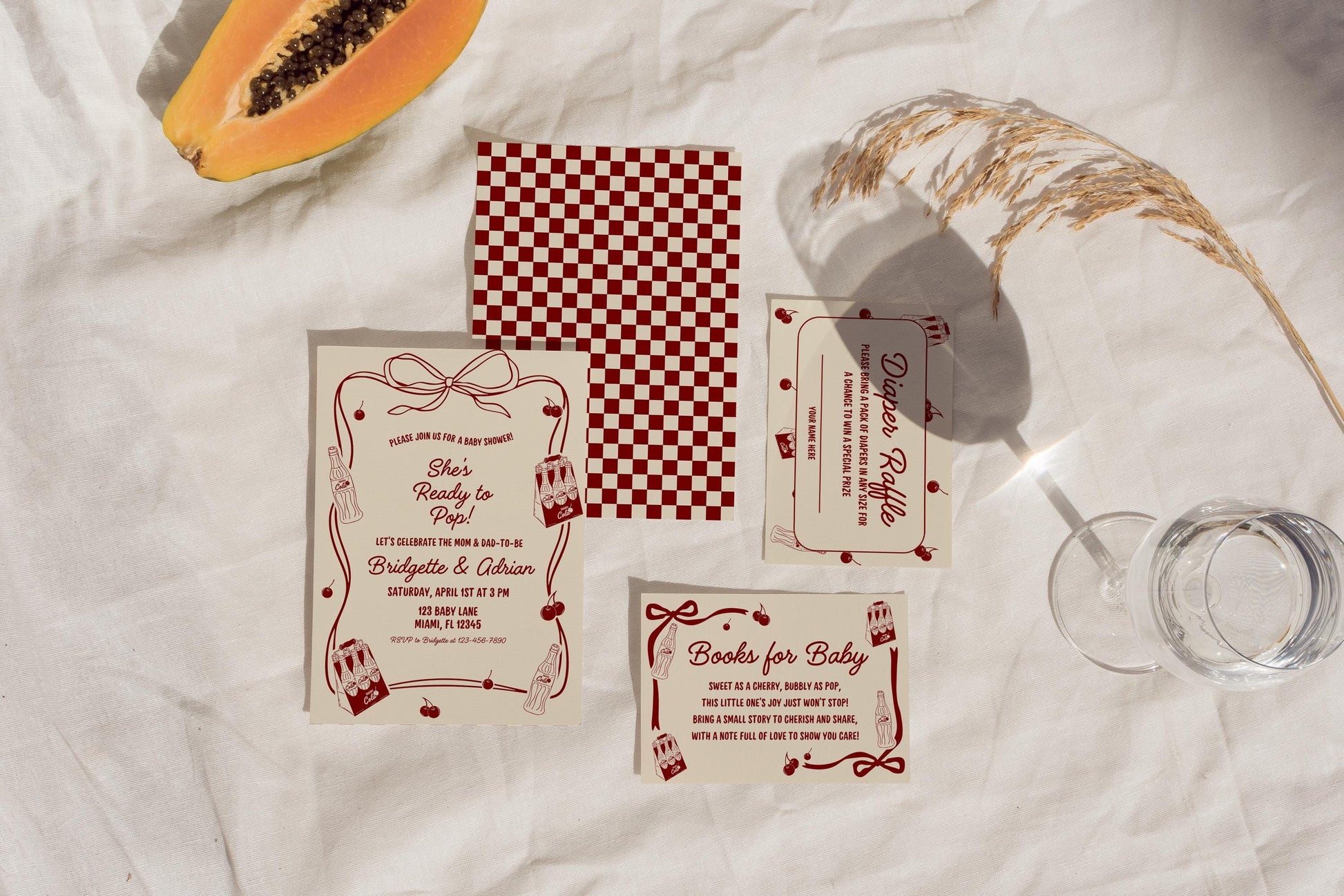 She's Ready to Pop Baby Shower Invitation Template Editable Vintage Soda Baby Shower Invite Retro Cola Baby Shower Ready to Pop Invitation