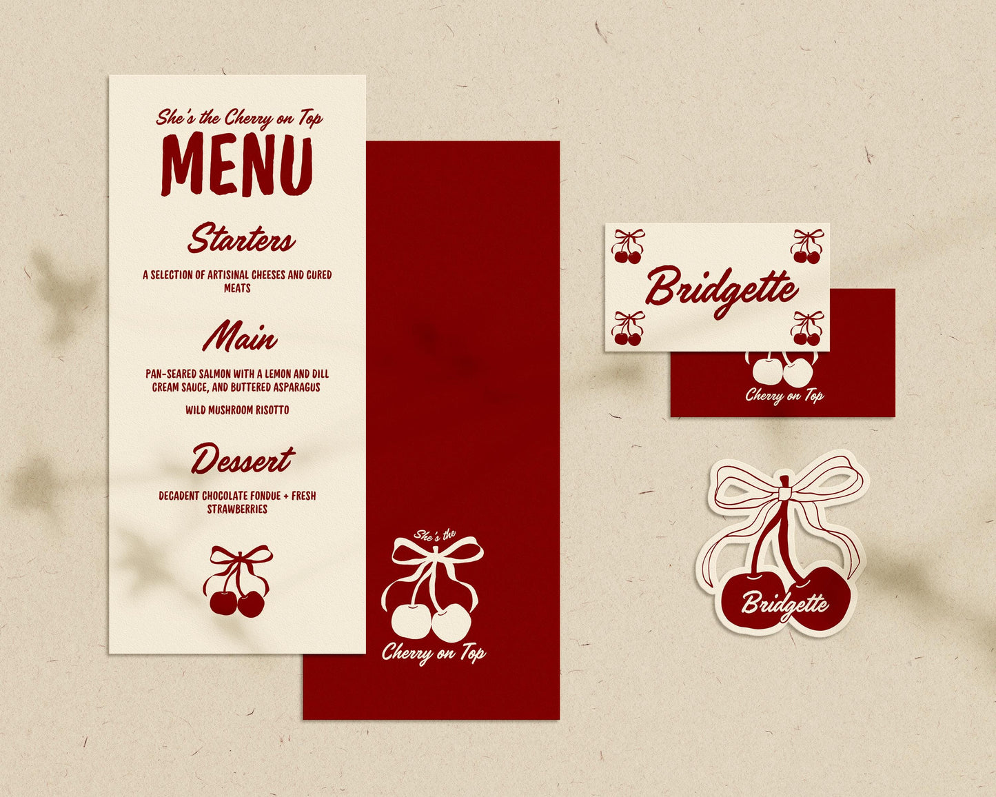 Cherry On Top Baby Shower Bundle Templates Hand Drawn Cherry Baby Shower Invitation Template Editable Welcome Sign Cherry Baby Shower Games
