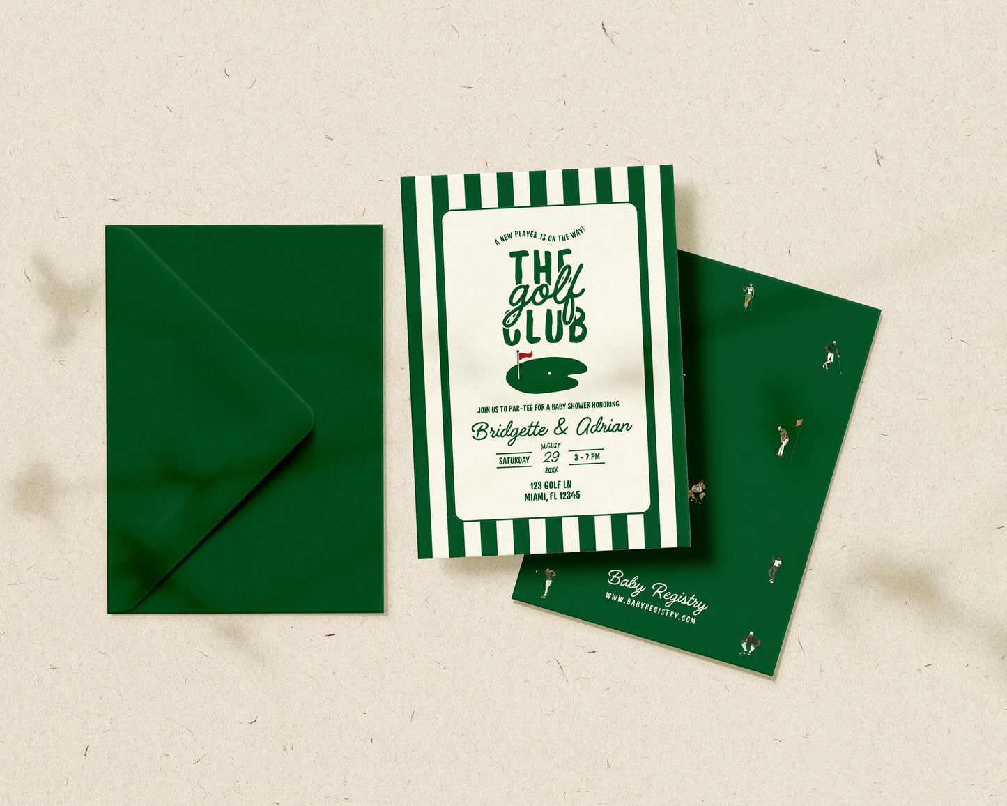 Vintage Golf Baby Shower Bundle Templates Old Money Country Club Invitation Editable Golf Welcome Sign Baby Shower Games Country Club Menu
