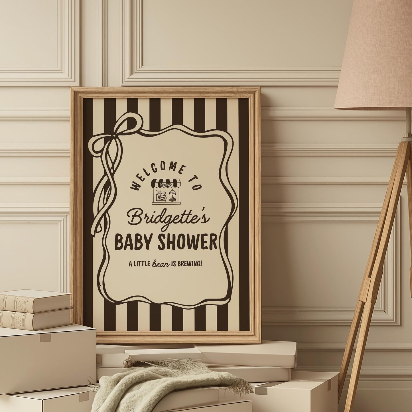 Cafe Bebe Baby Shower Bundle Templates Editable Coffee Shop Baby Shower Invitation Diaper Raffle Baby Is Brewing Home Cafe Baby Shower Games
