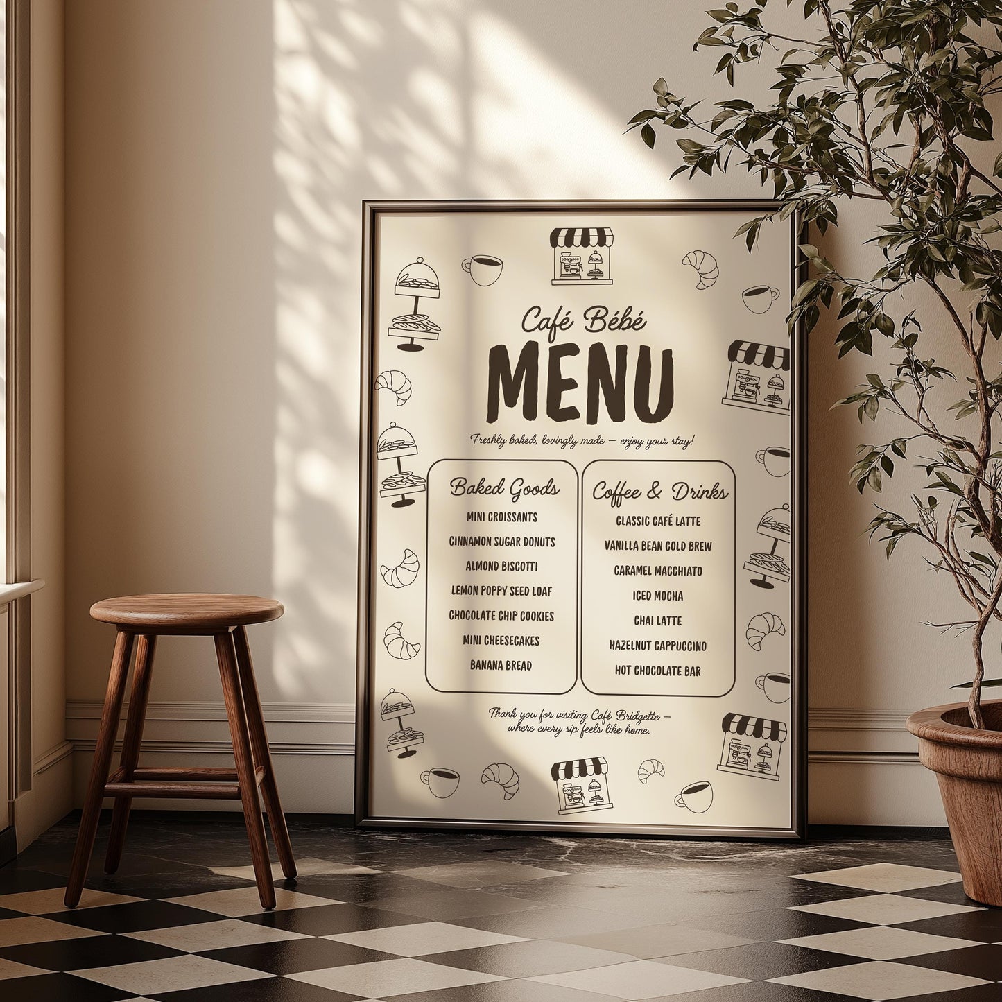 Cafe Bebe Baby Shower Bundle Templates Editable Coffee Shop Baby Shower Invitation Diaper Raffle Baby Is Brewing Home Cafe Baby Shower Games