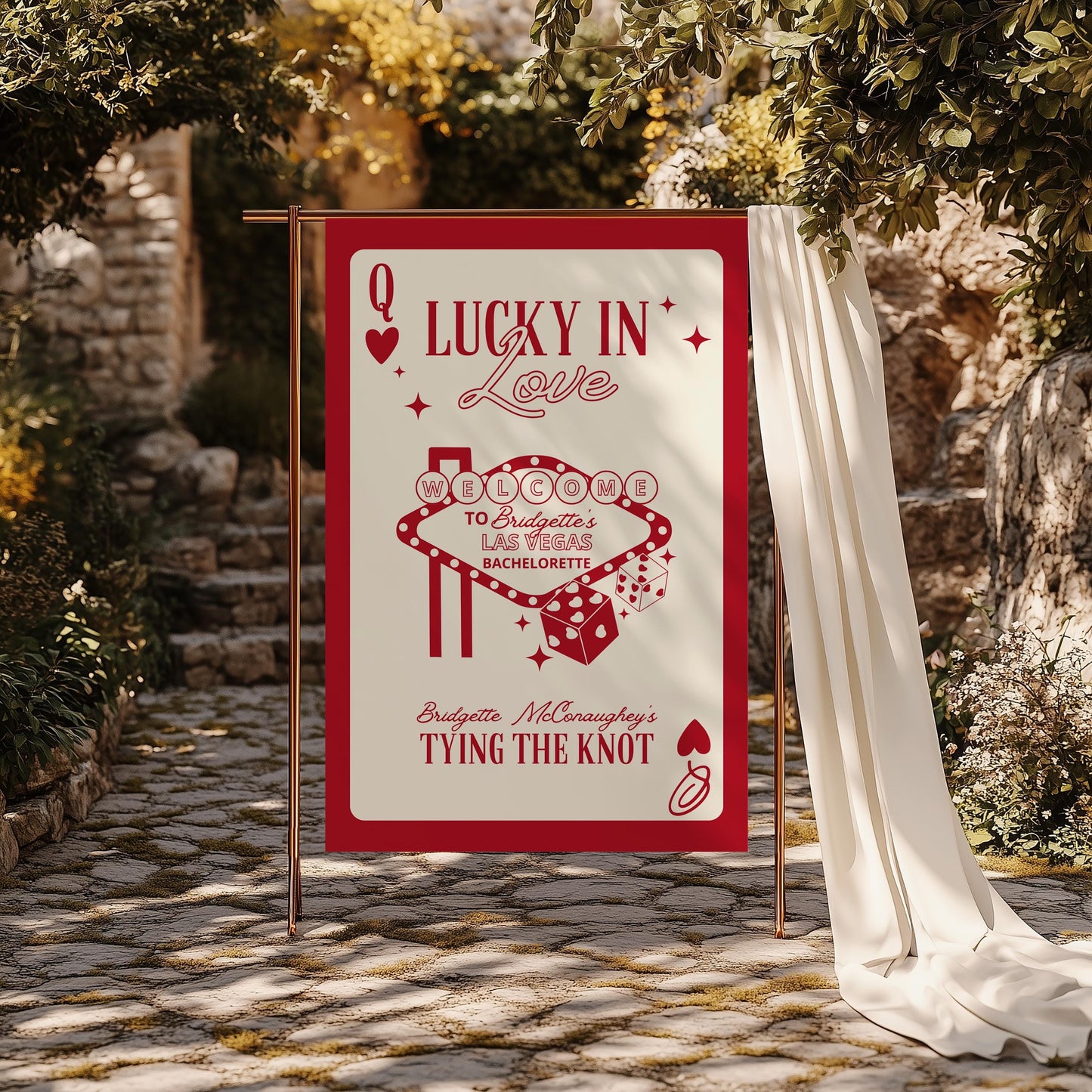 Lucky in Love Bachelorette Bundle Templates Vegas Invitation Playing Card Vintage Vegas Wedding Retro Vegas Welcome Sign Vegas Menu Design