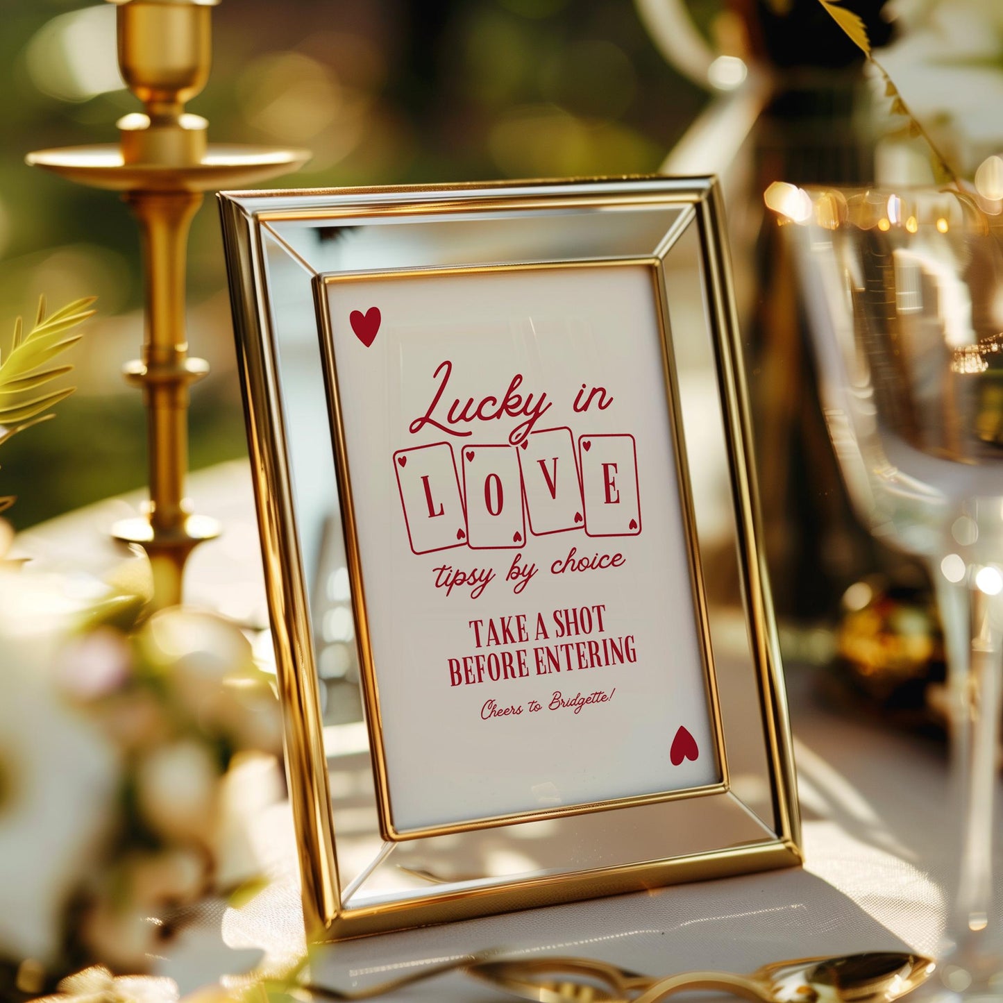 Lucky in Love Bachelorette Bundle Templates Vegas Invitation Playing Card Vintage Vegas Wedding Retro Vegas Welcome Sign Vegas Menu Design